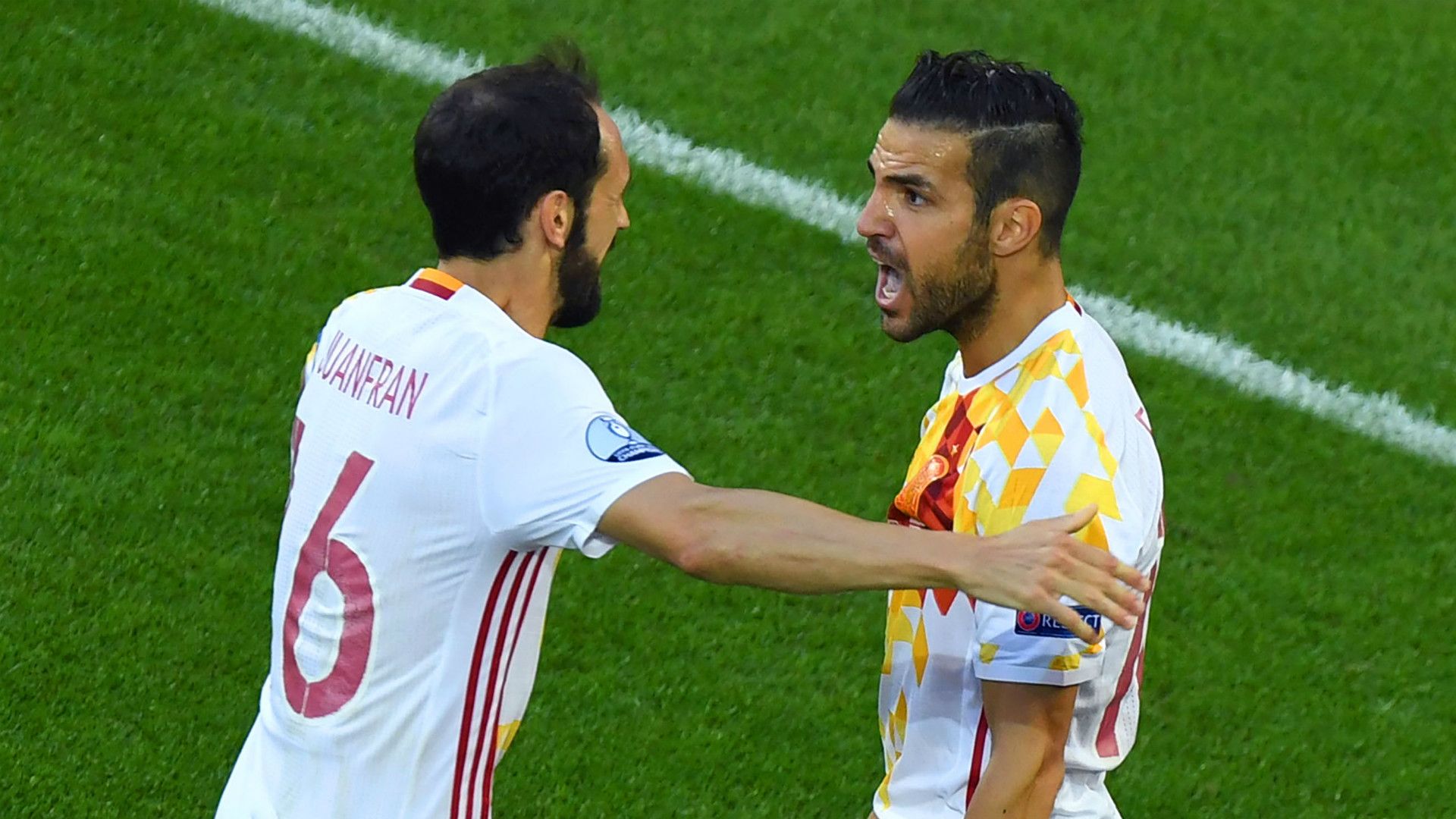 Juanfran Cesc Fabregas Spain Croatia Euro 2016