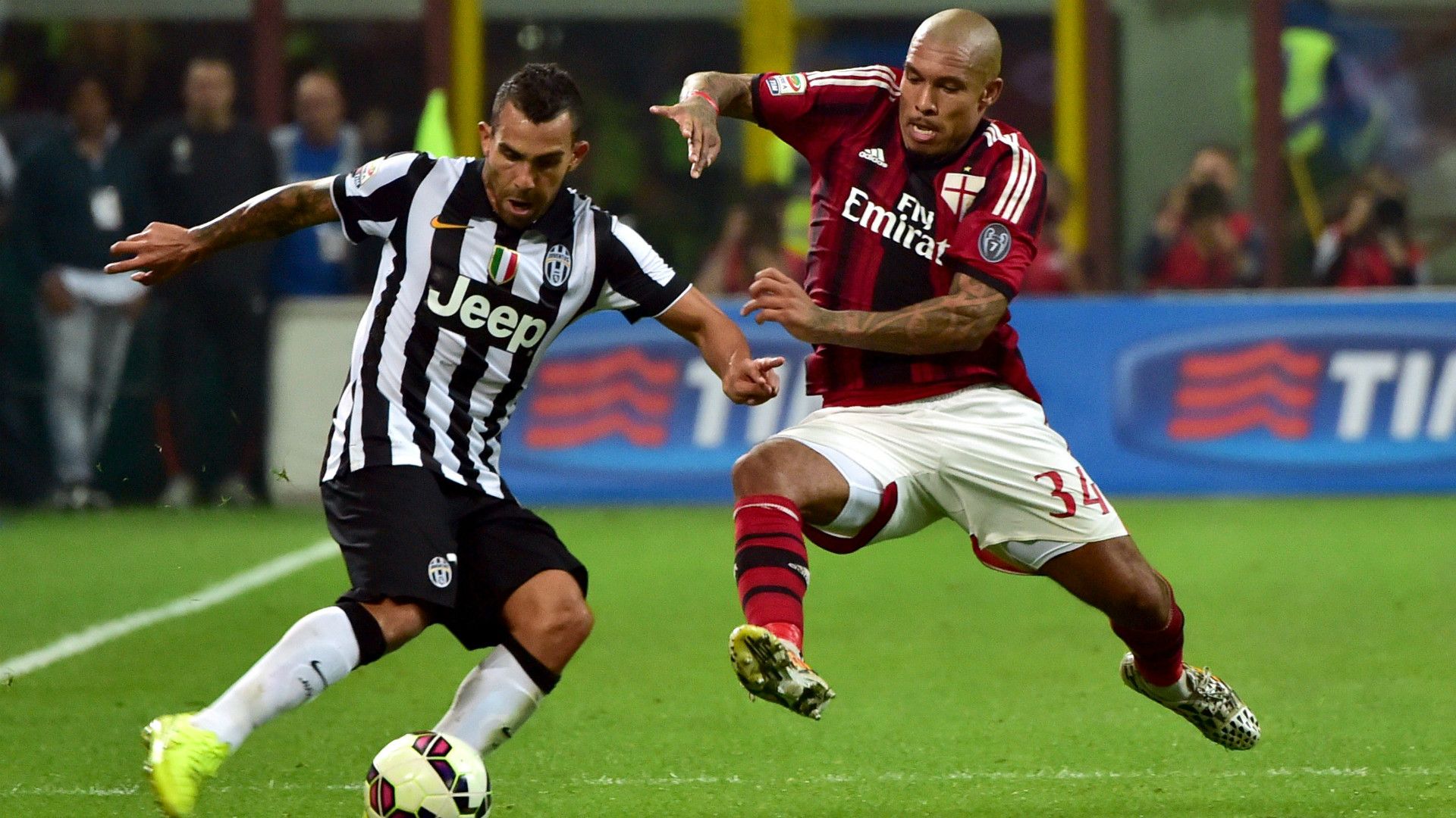 Carlos Tevez Nigel de Jong Juventus AC Milan 20092014