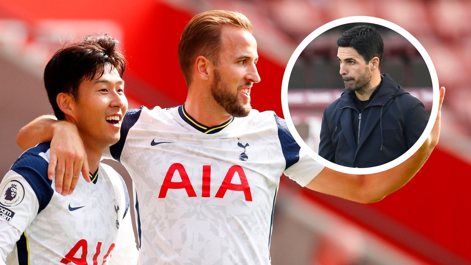 Heung min Son Harry Kane Mikel Arteta