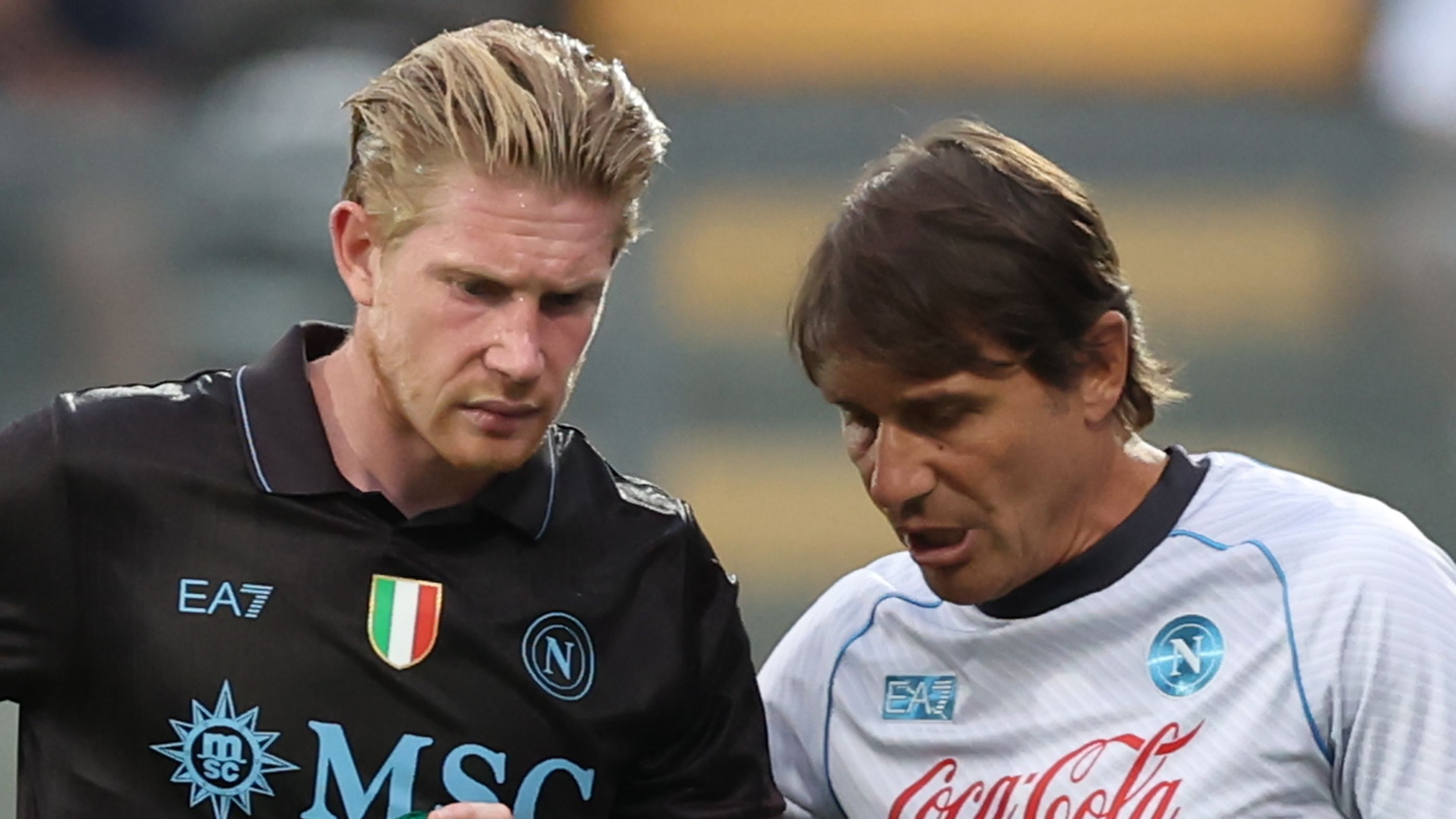 Kevin De Bruyne Antonio Conte Napoli