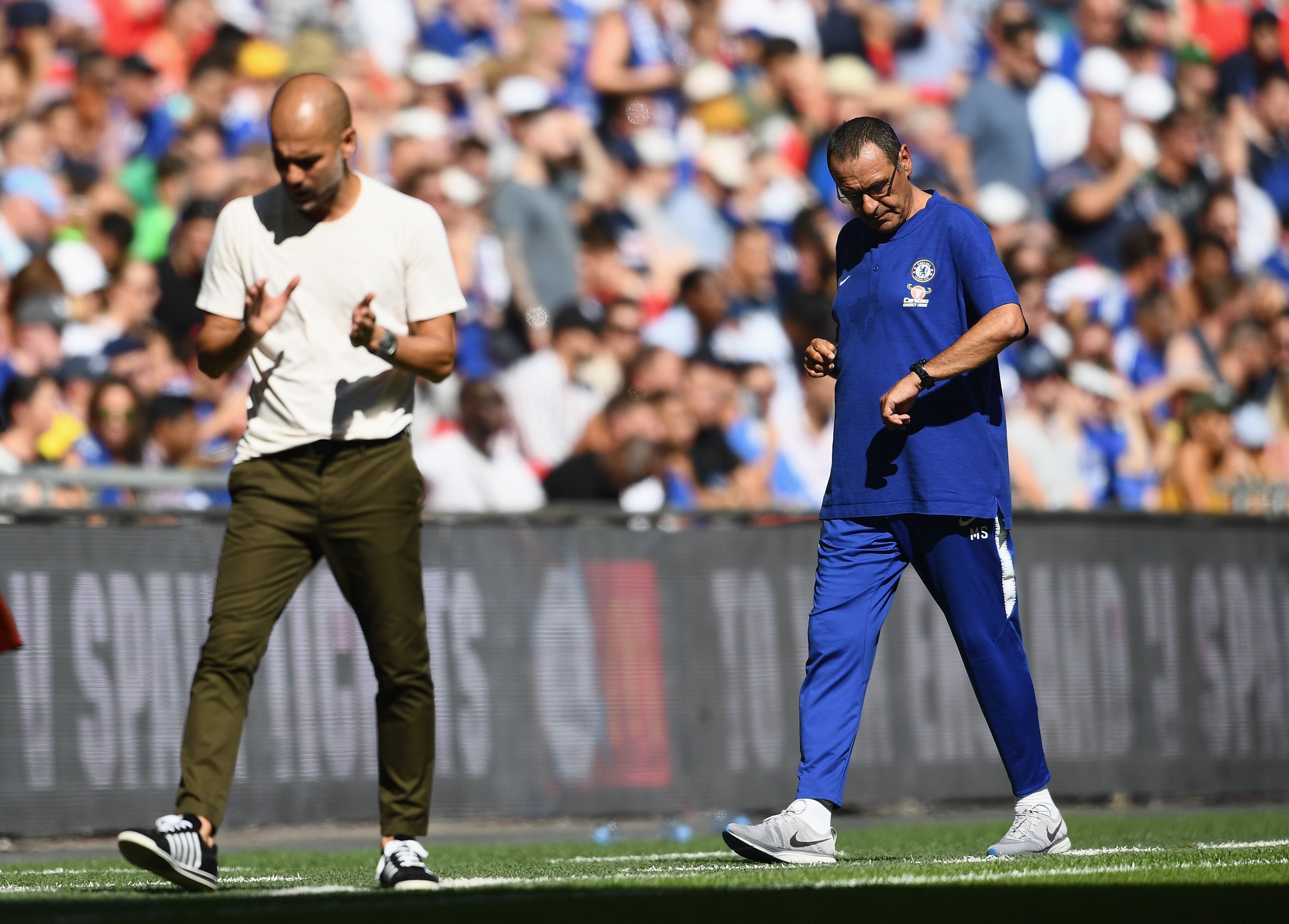 Pep Guardiola Maurizio Sarri