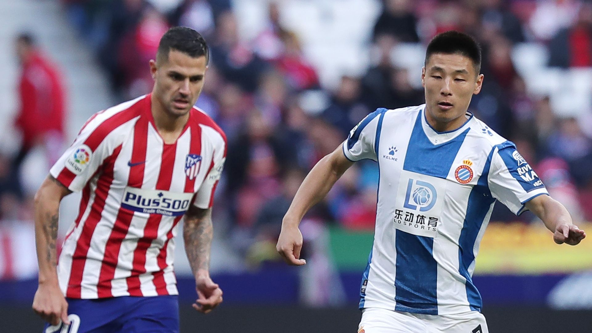 Vitolo y Wu Lei, Atlético de Madrid-Espanyol