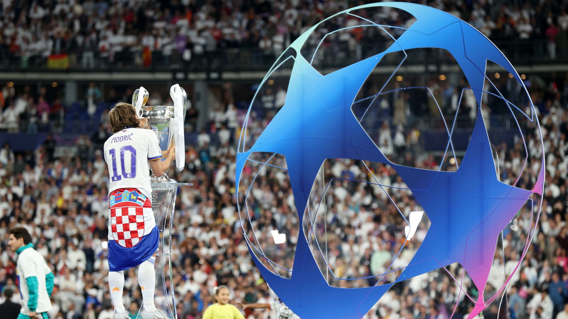 Luka Modric Champions League trophy