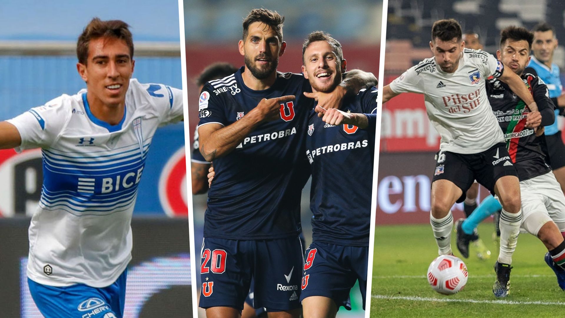 Universidad Católica, Universidad de Chile y Colo Colo