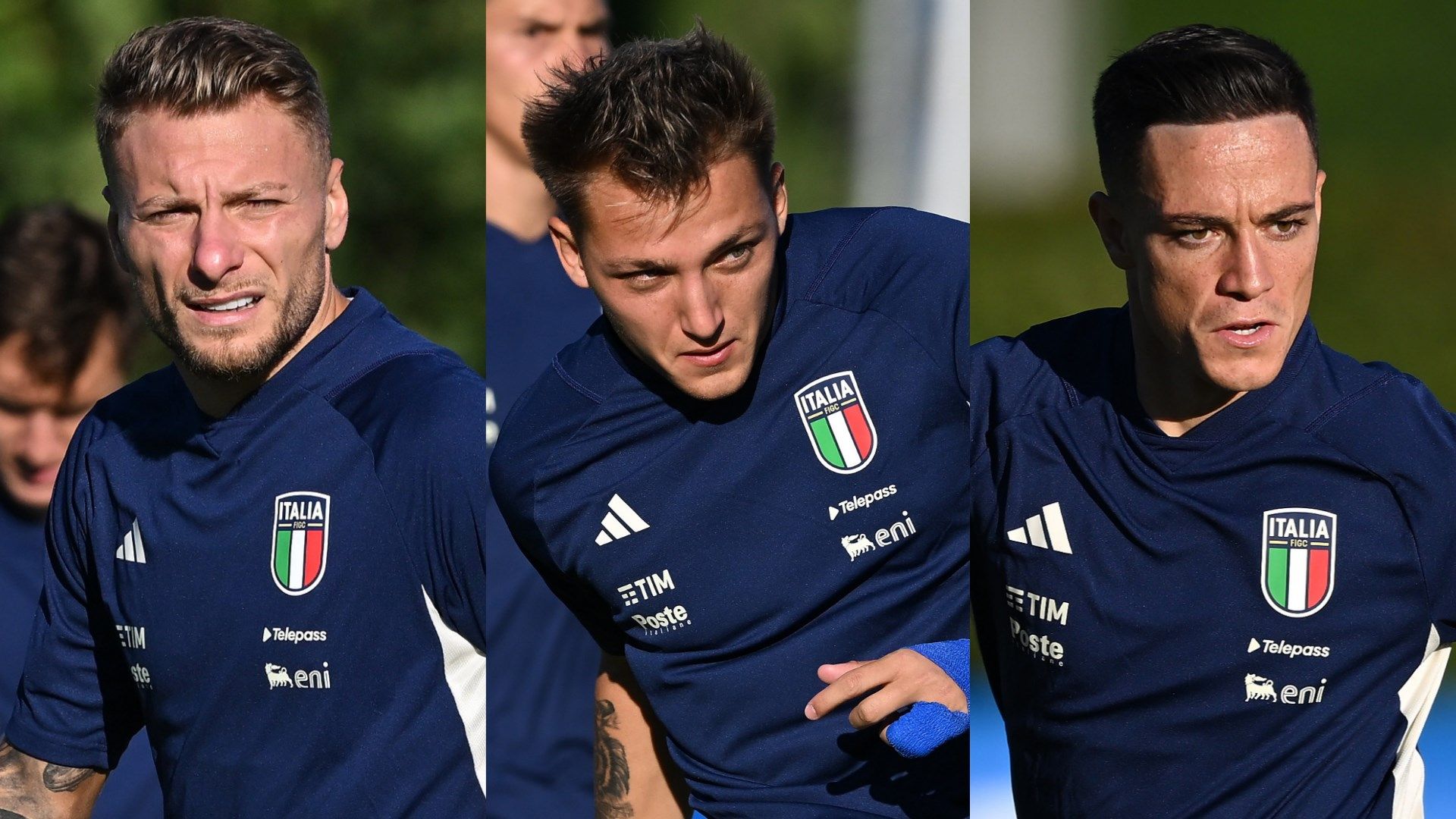 Ciro Immobile Mateo Retegui Giacomo Raspadori Italy