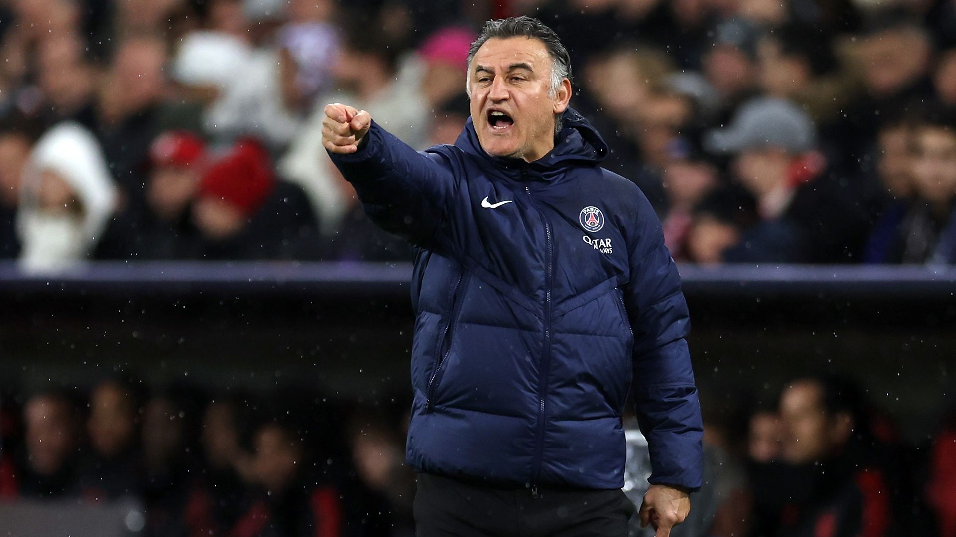 Christophe Galtier shout Bayern Munich PSG Champions League 2022-23