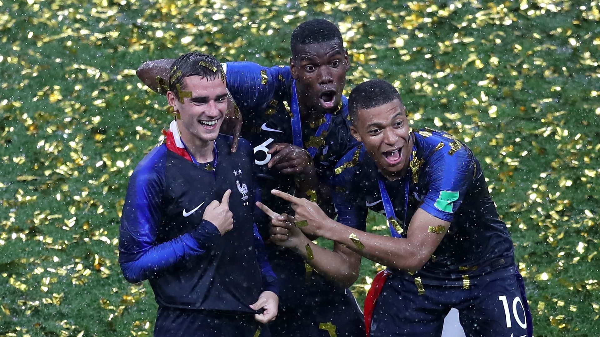 Griezmann, Pogba, Mbappe