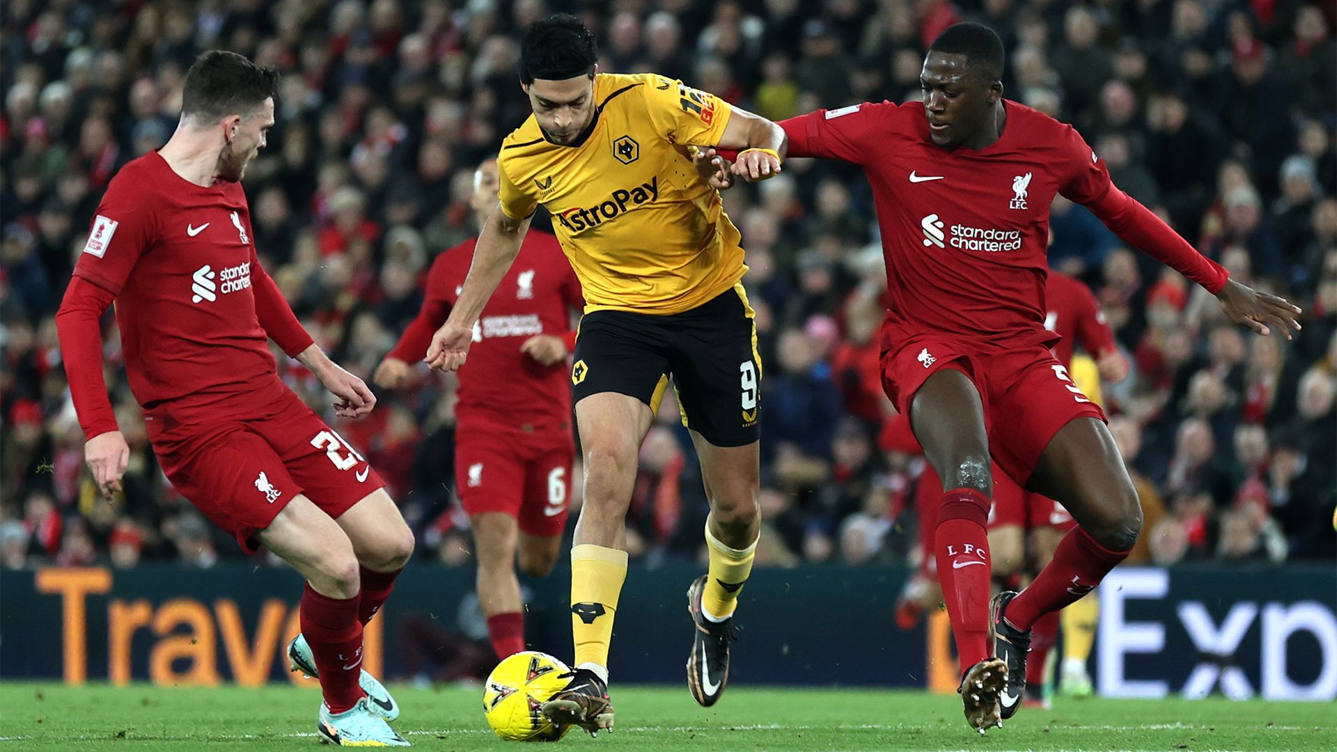 Andrew Robertson Ibrahima Konate Liverpool Wolves 2022-23