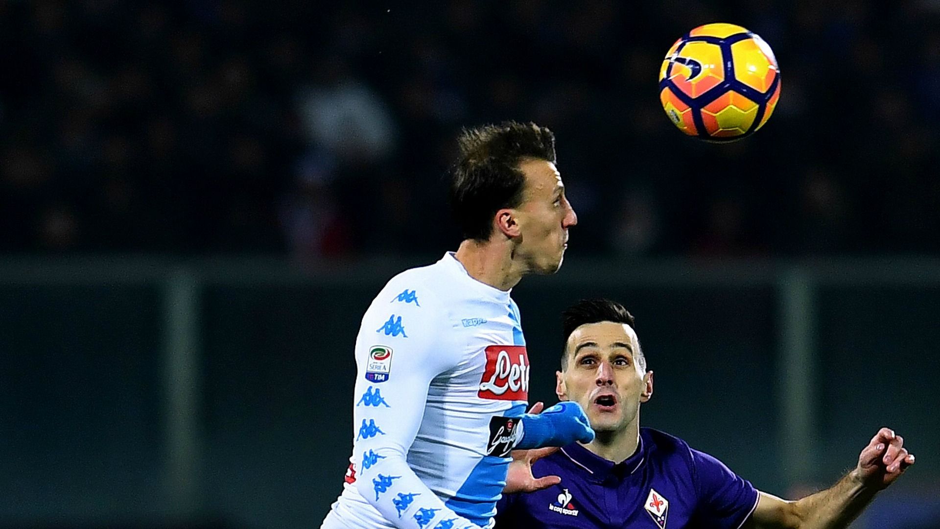 Vlad Chiriches Nikola Kalinic Fiorentina Napoli Serie A
