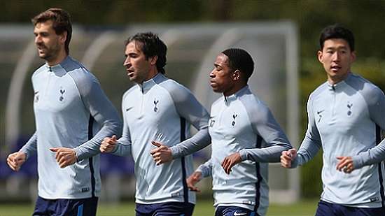 Raul at Tottenham training