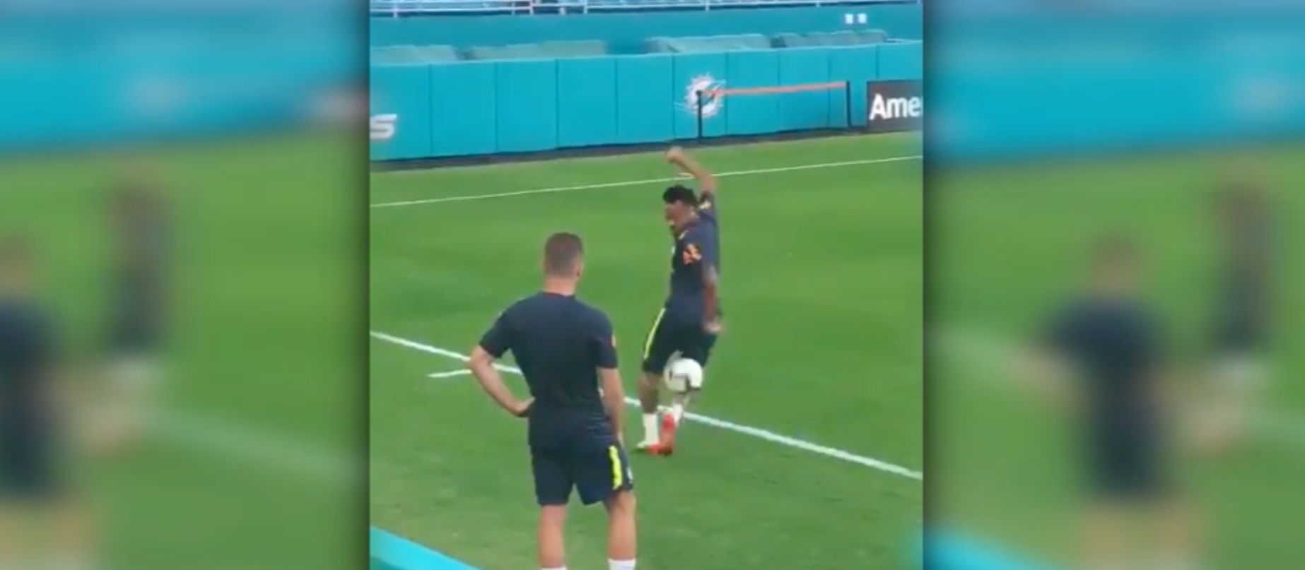Neymar Brazil training