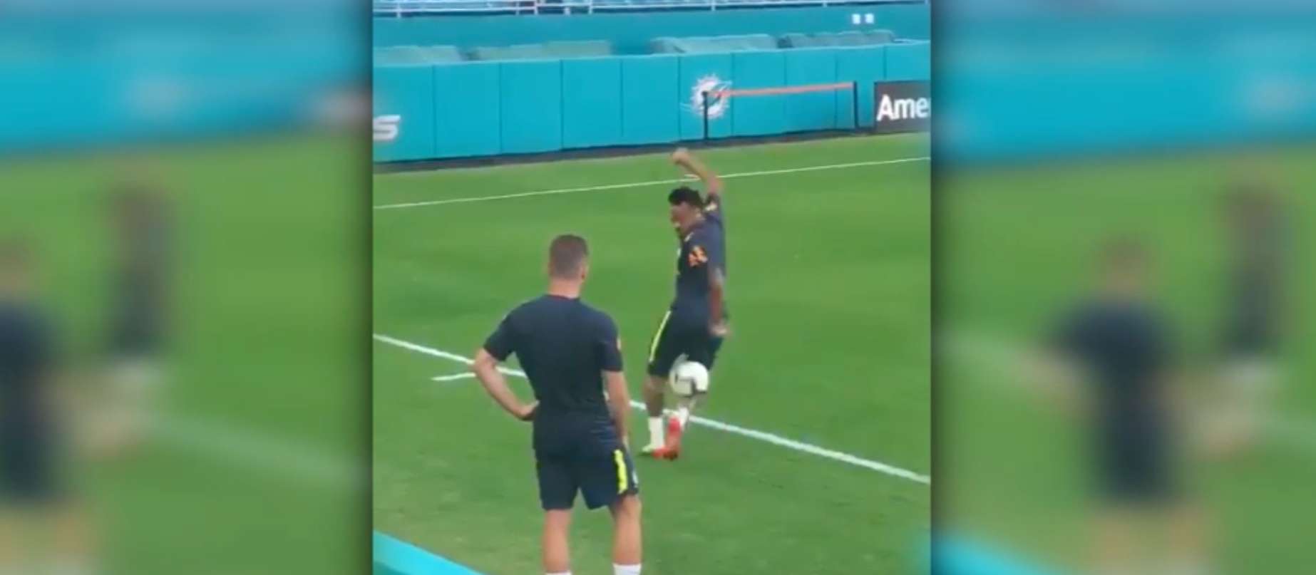 Neymar Brazil training