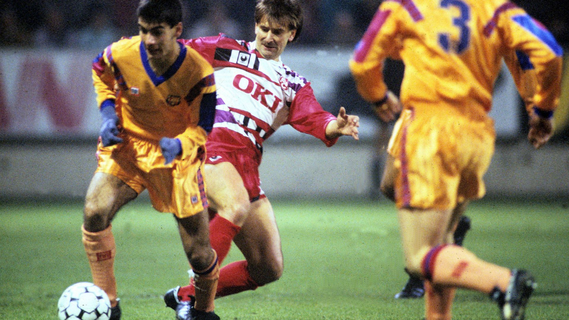 GERMANY ONLY: PEP GUARDIOLA BARCELONA DEMIR HOTIC KAISERSLAUTERN