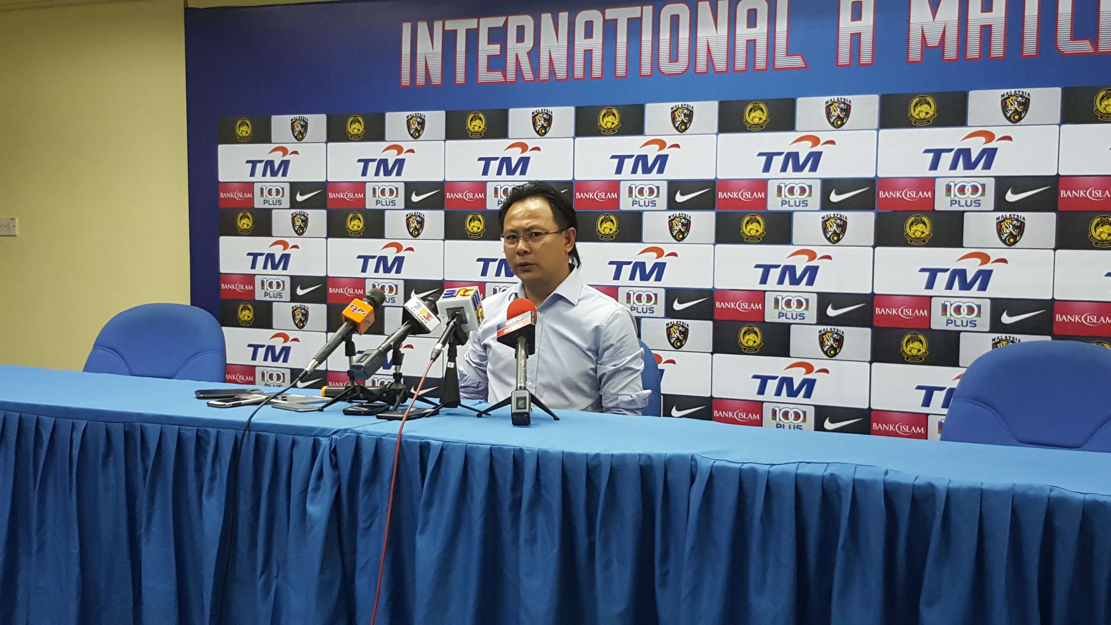Malaysia head coach Ong Kim Swee in the post-match press conference following the Malaysia-Papua New Guinea friendly 11/10/2016
