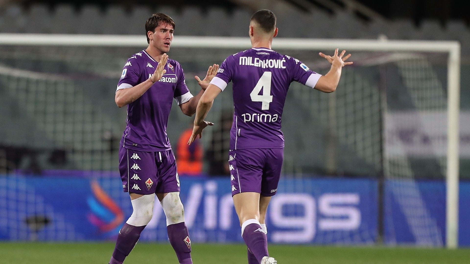 Dusan Vlahovic Nikola Milenkovic Fiorentina