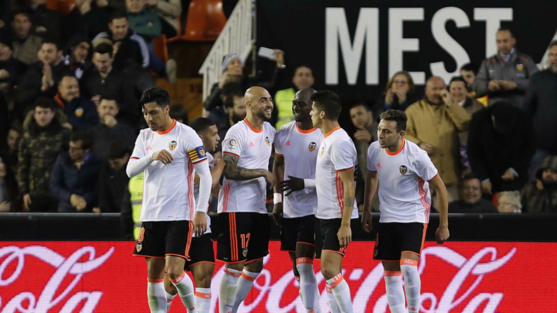 Valencia celebrates Valencia Leganes La Liga