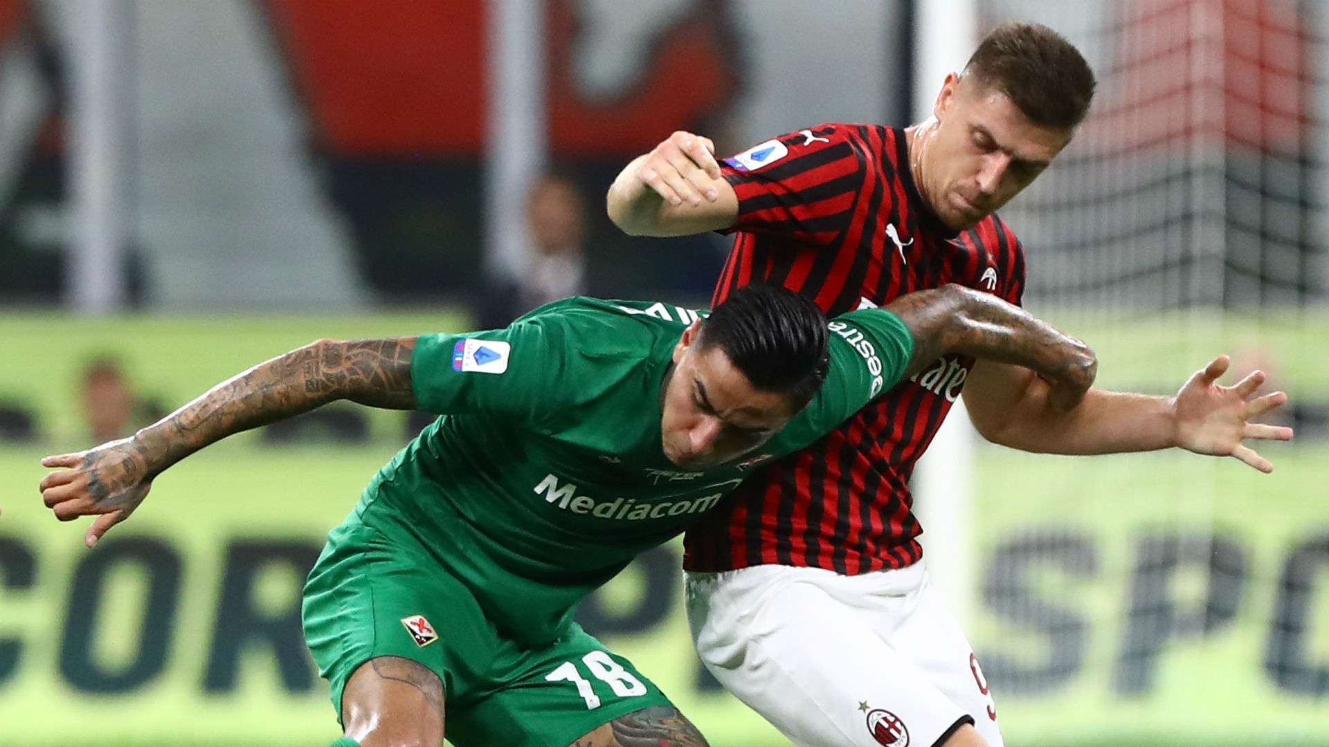 Piatek Pulgar Milan Fiorentina
