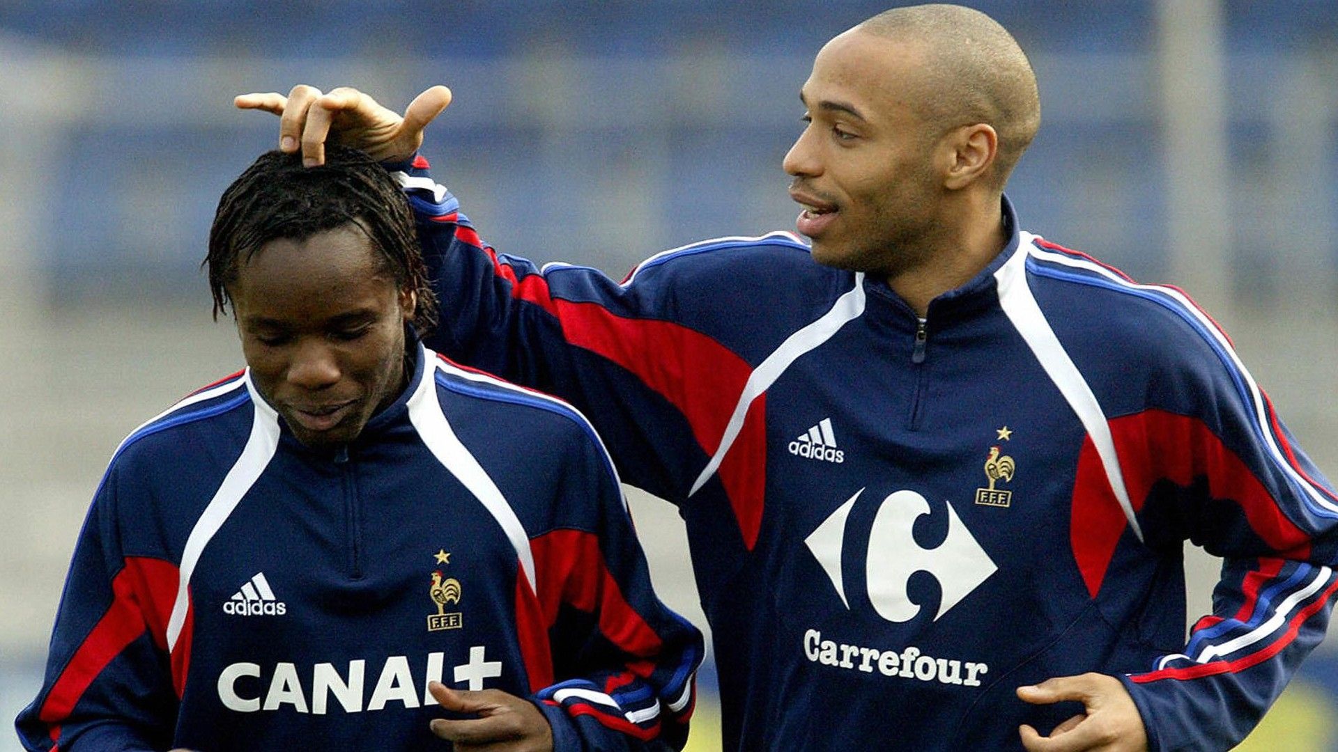 Thierry Henry Peguy Luyindula France 2004