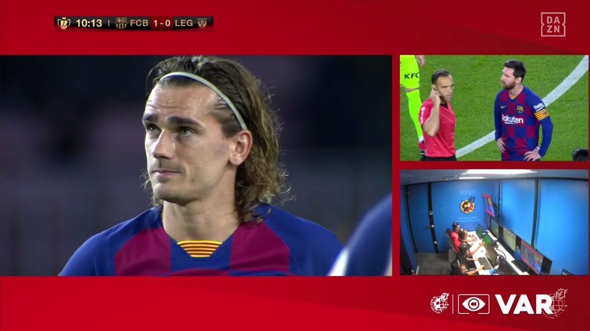 Gola anulado Griezmann Barcelona Leganés Copa del Rey