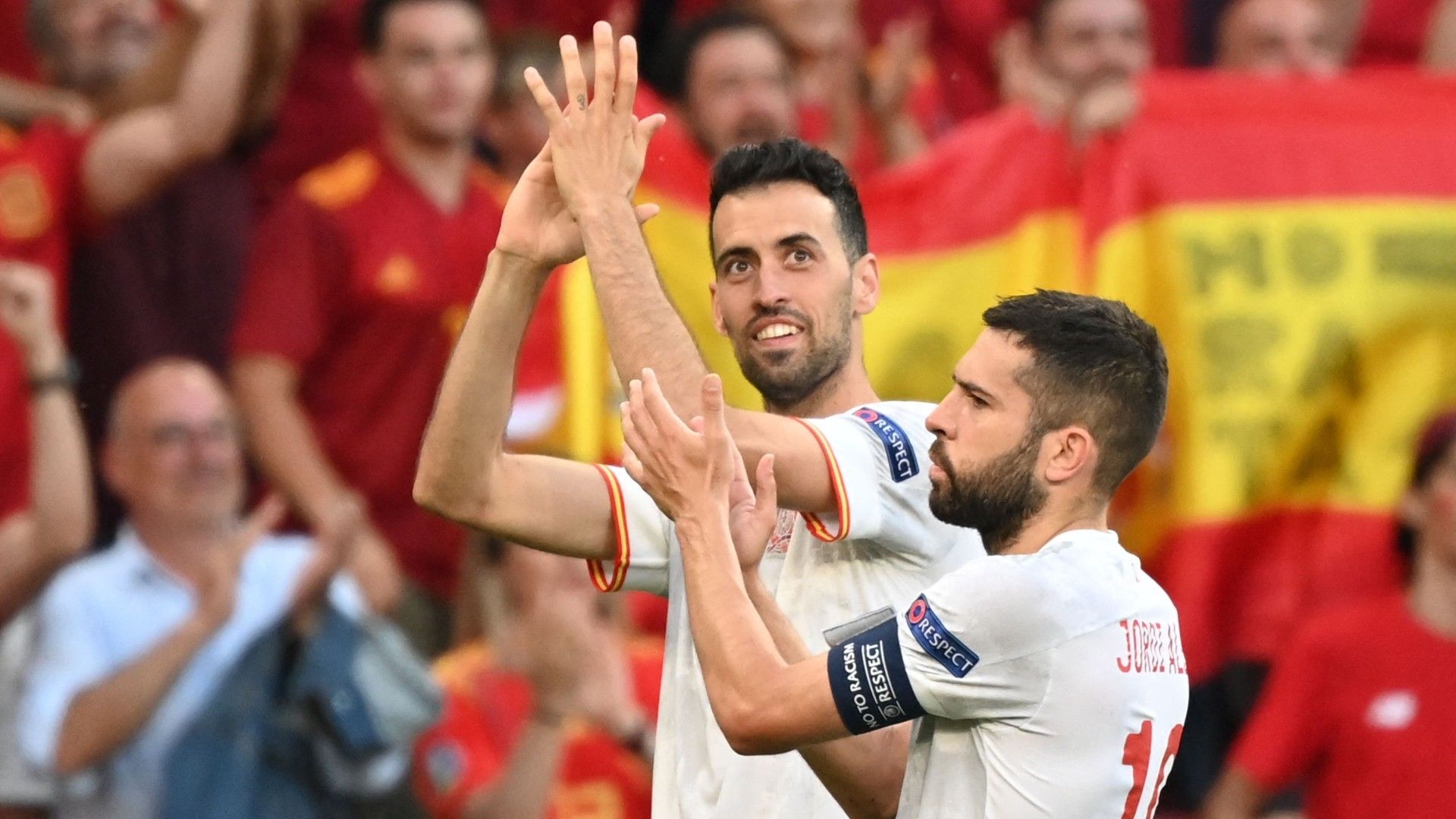 Sergio Busquets Jordi Alba España Eurocopa 2021