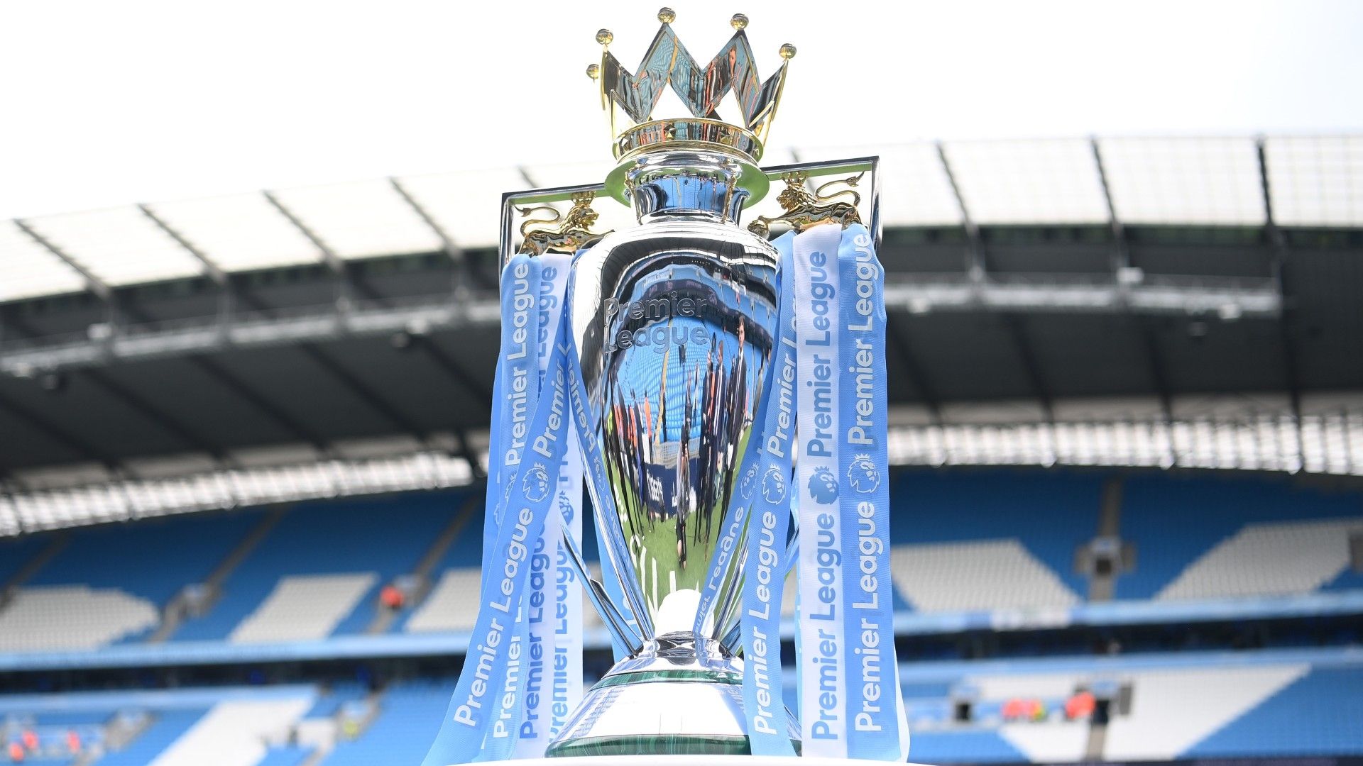 PL trophy Man City Blue