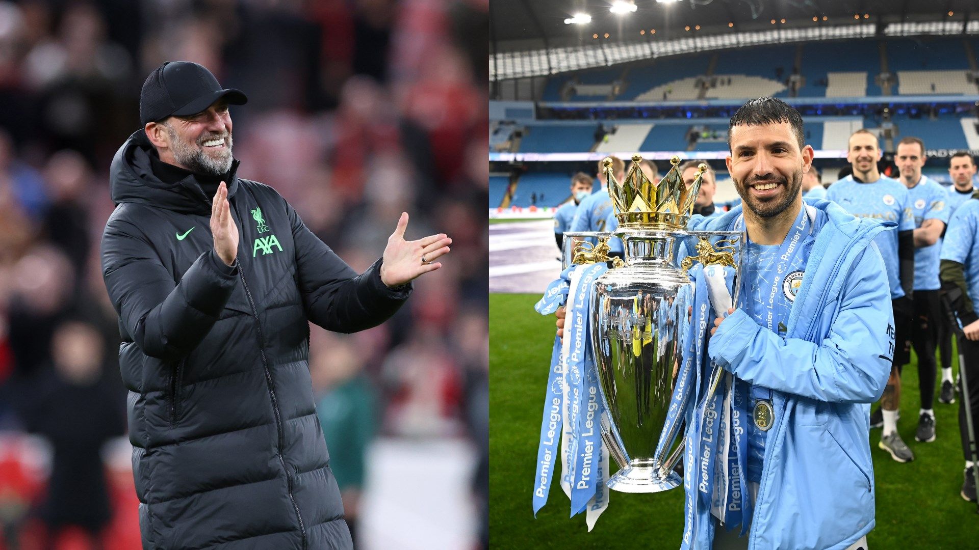 Jurgen Klopp Sergio Aguero Liverpool Man City