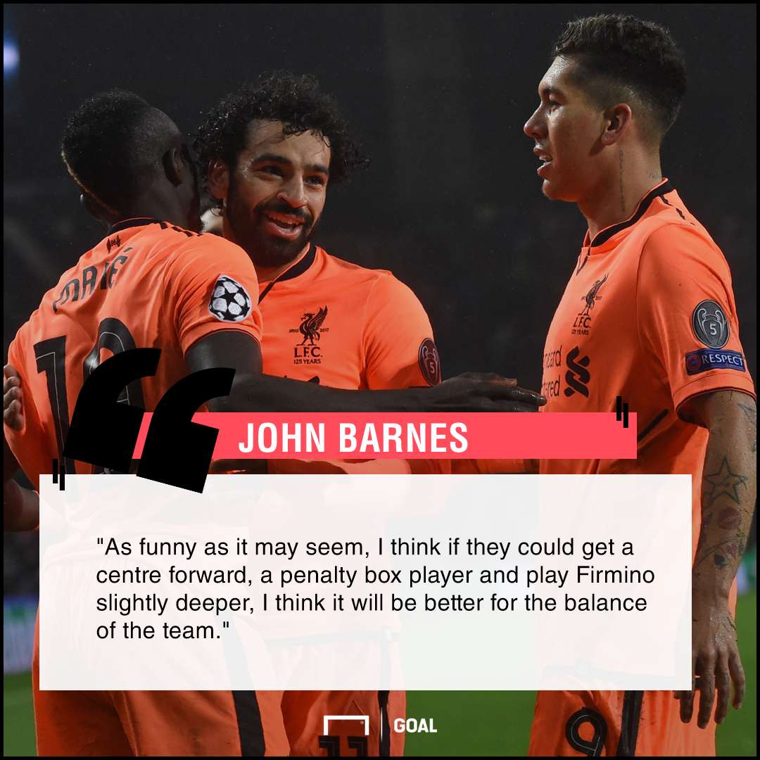 Liverpool need a striker John Barnes