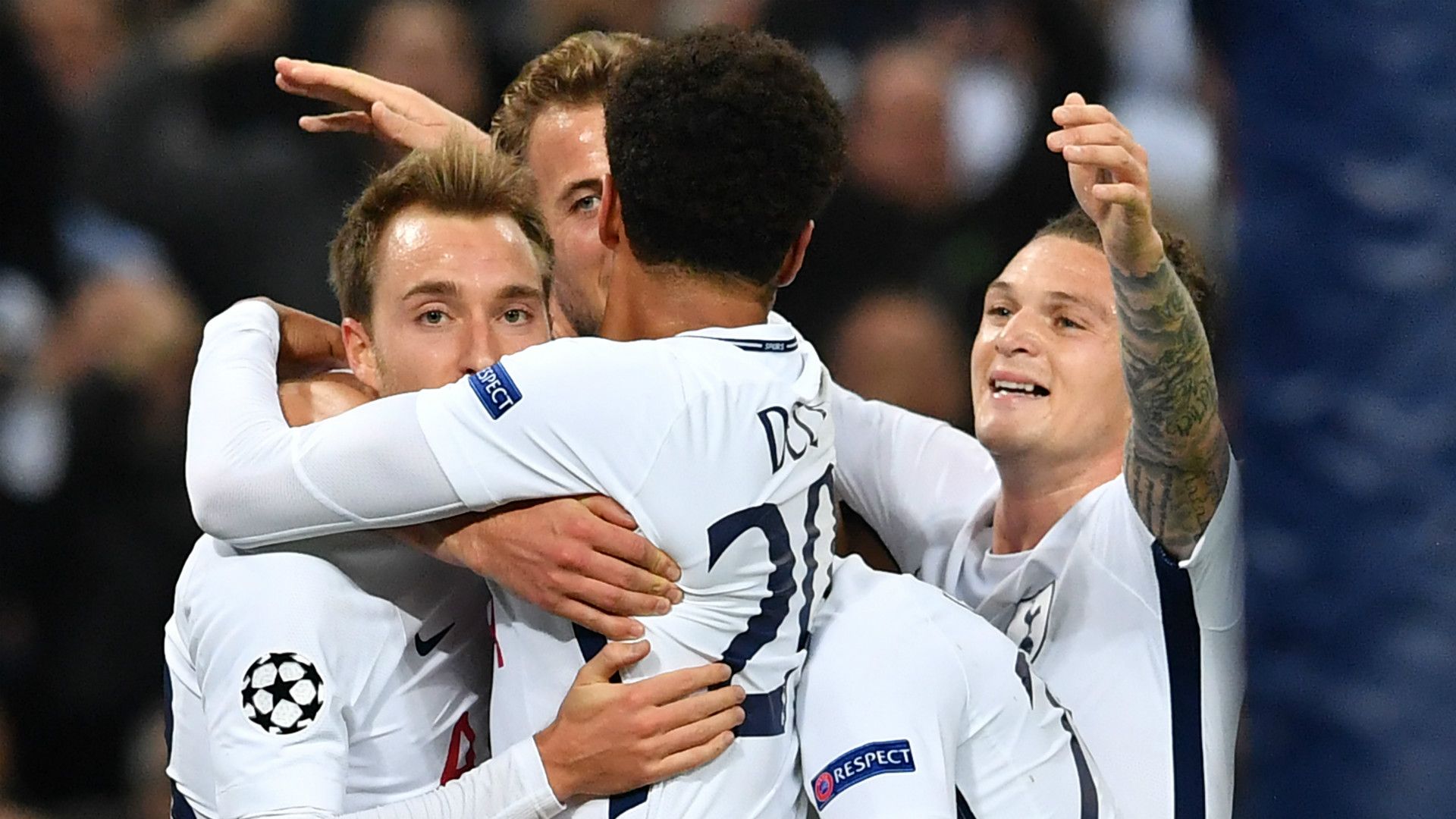 Tottenham celebrate