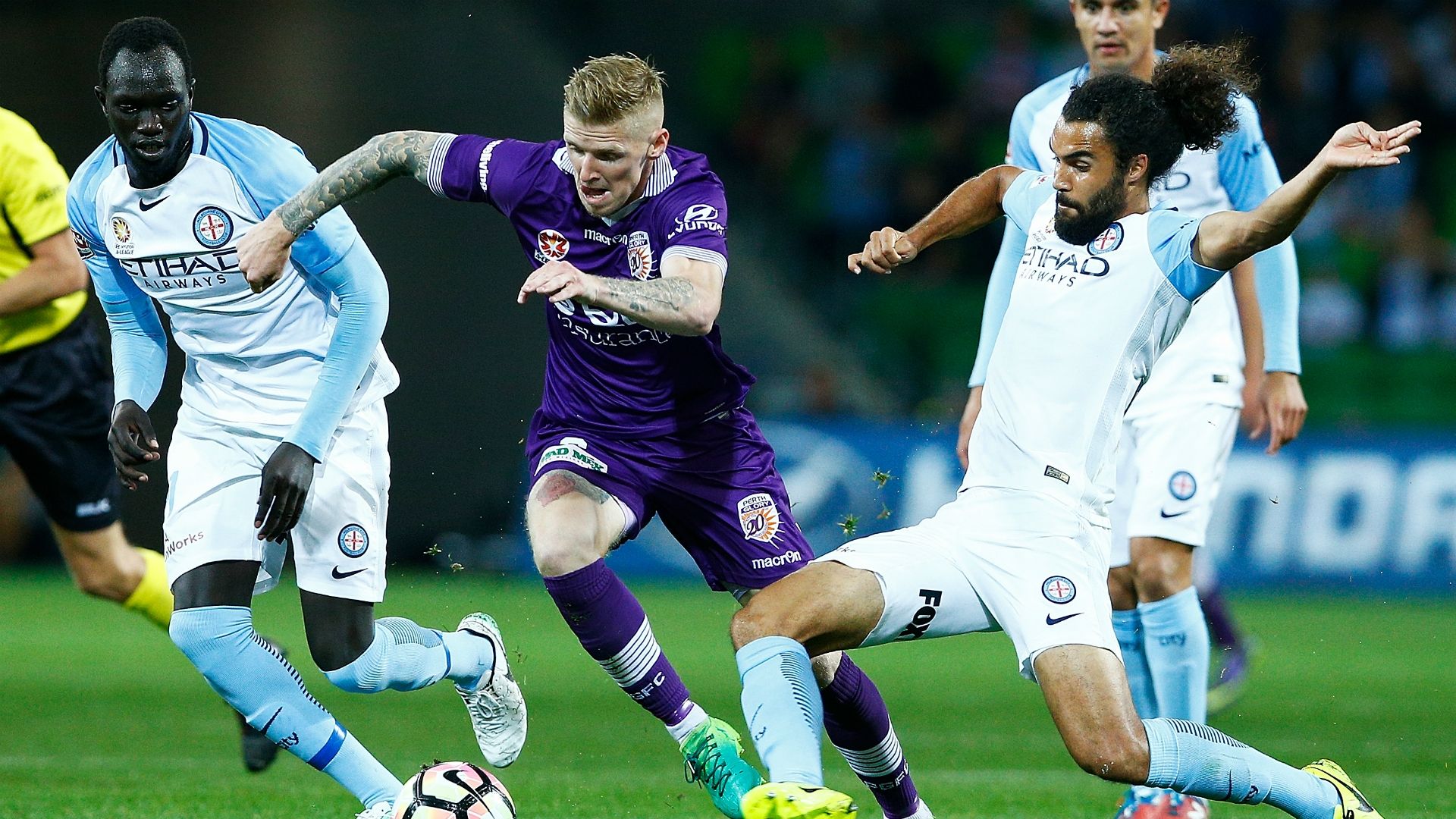 Andy Keogh Melbourne City v Perth Glory A-League 23042017