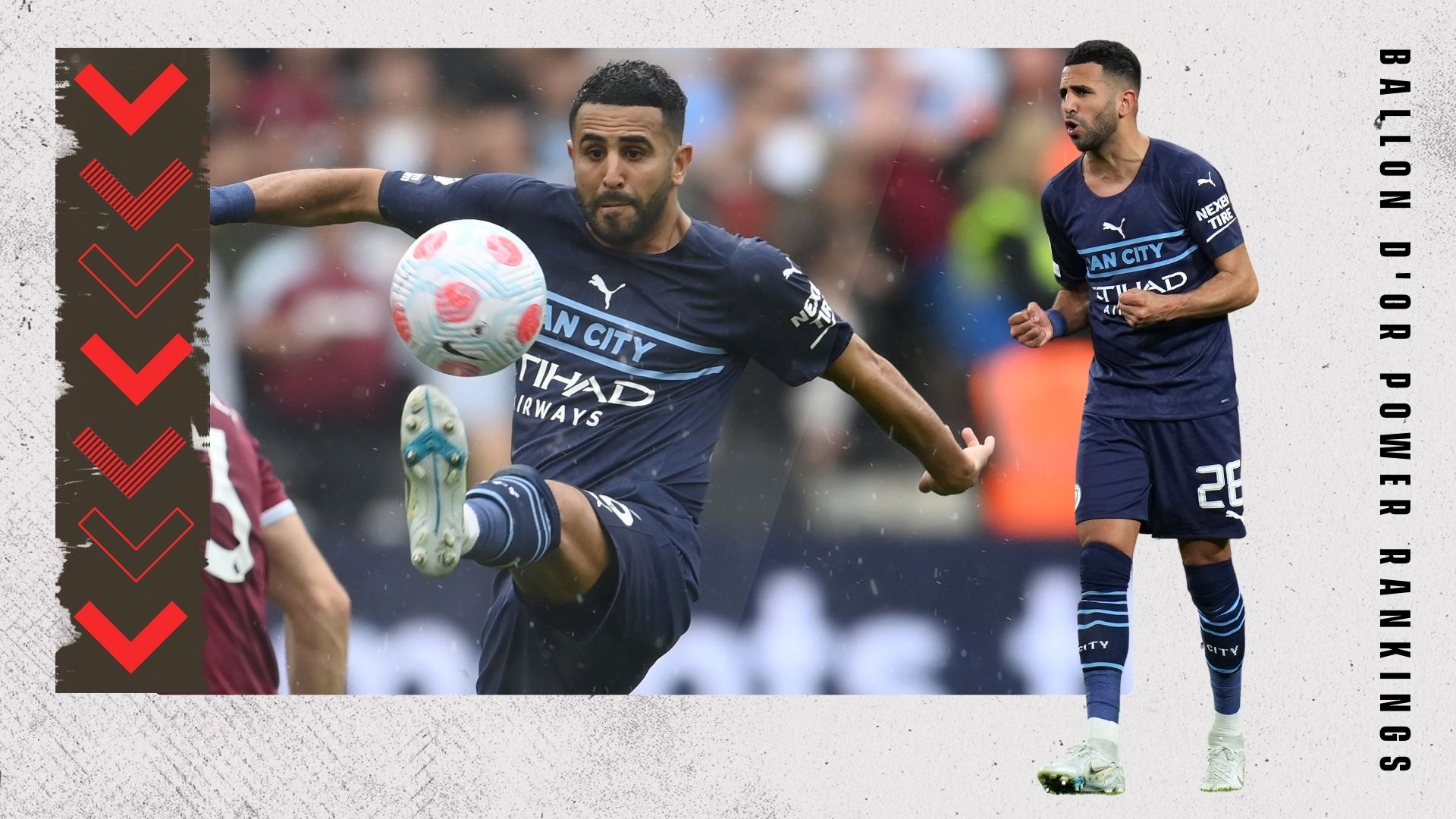 Riyad Mahrez Ballon d'Or Rankings GFX