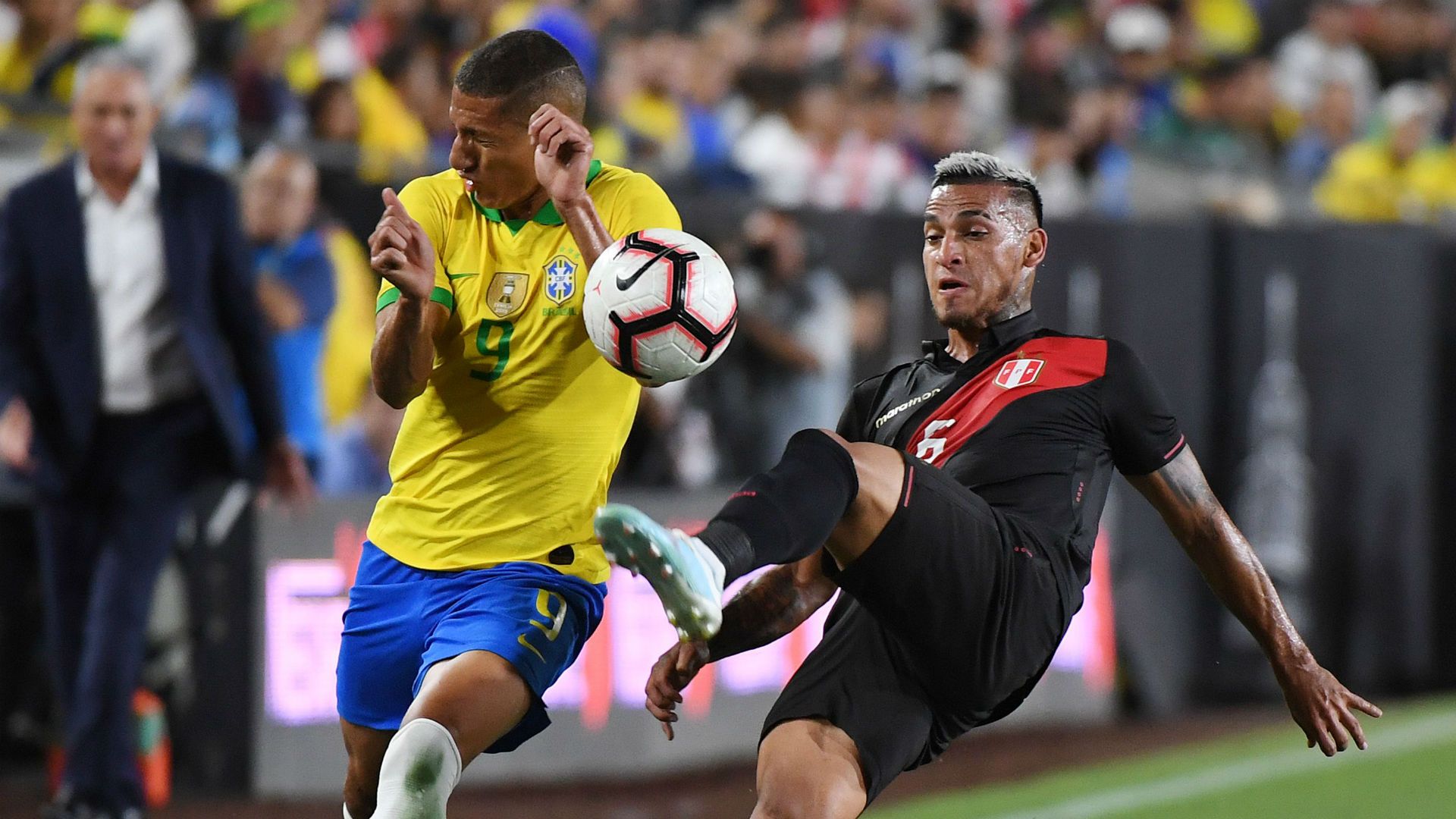 Richarlison Miguel Trauco Brazil Peru 2019