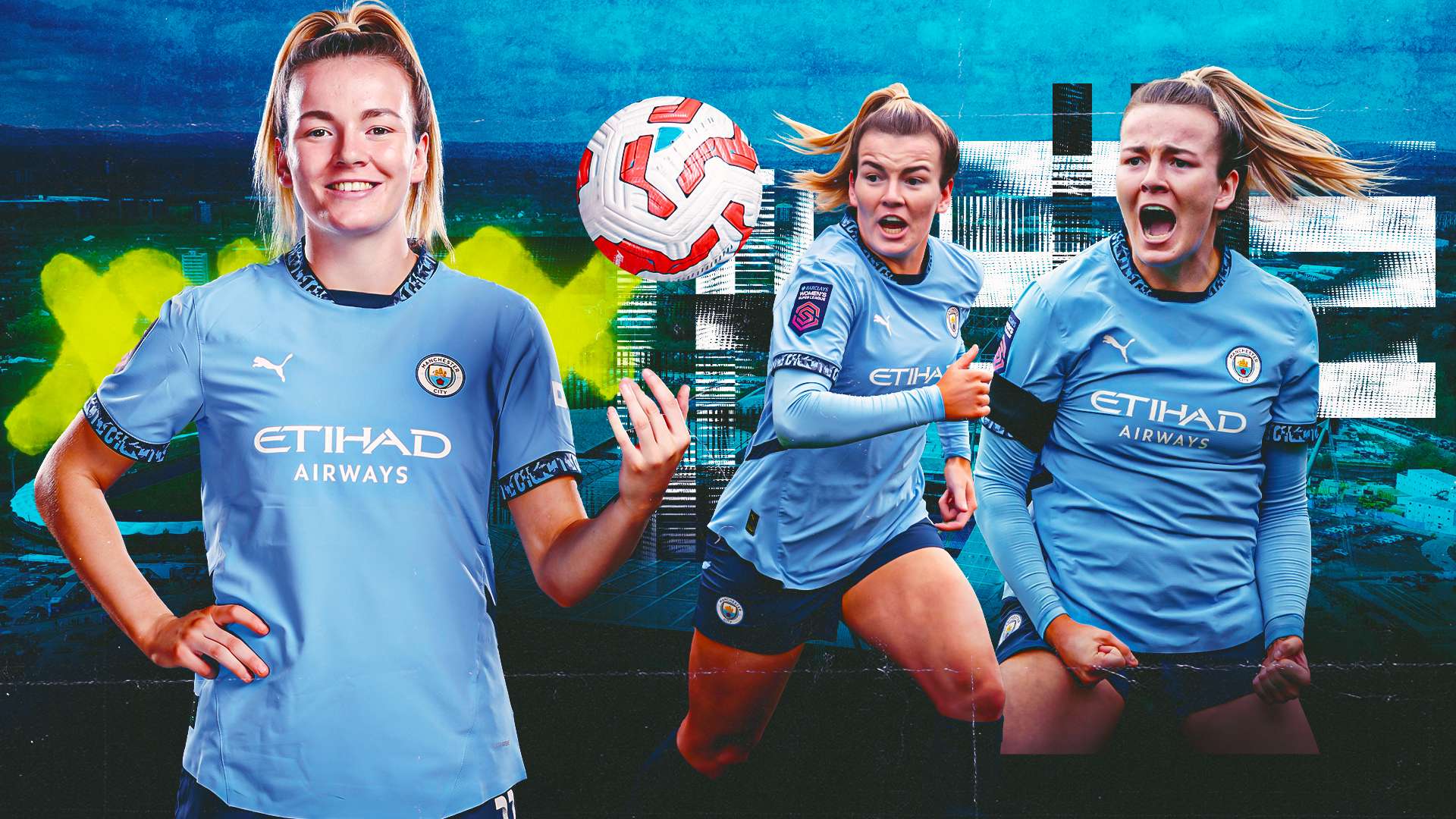 Red-hot Lauren Hemp Man City GFX