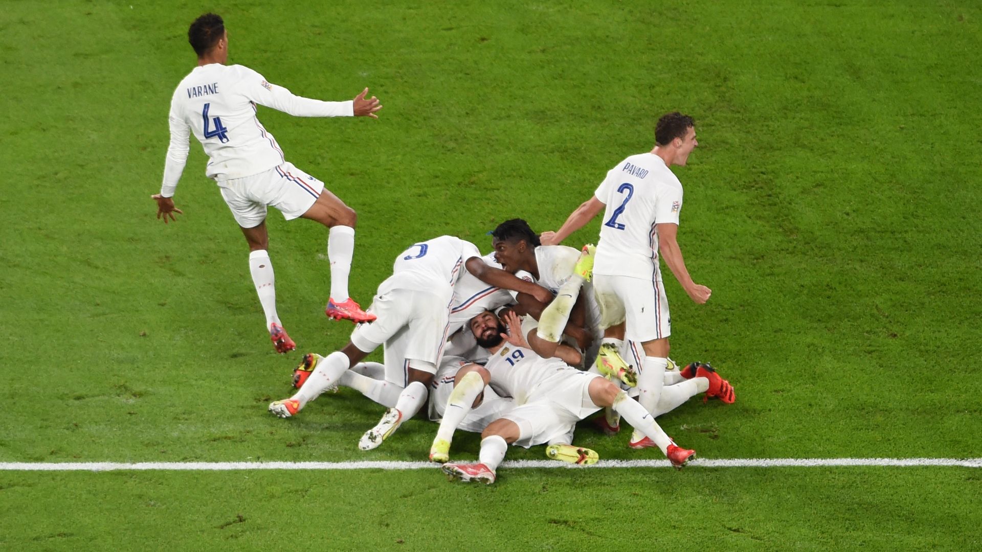 France celebrating Nations League