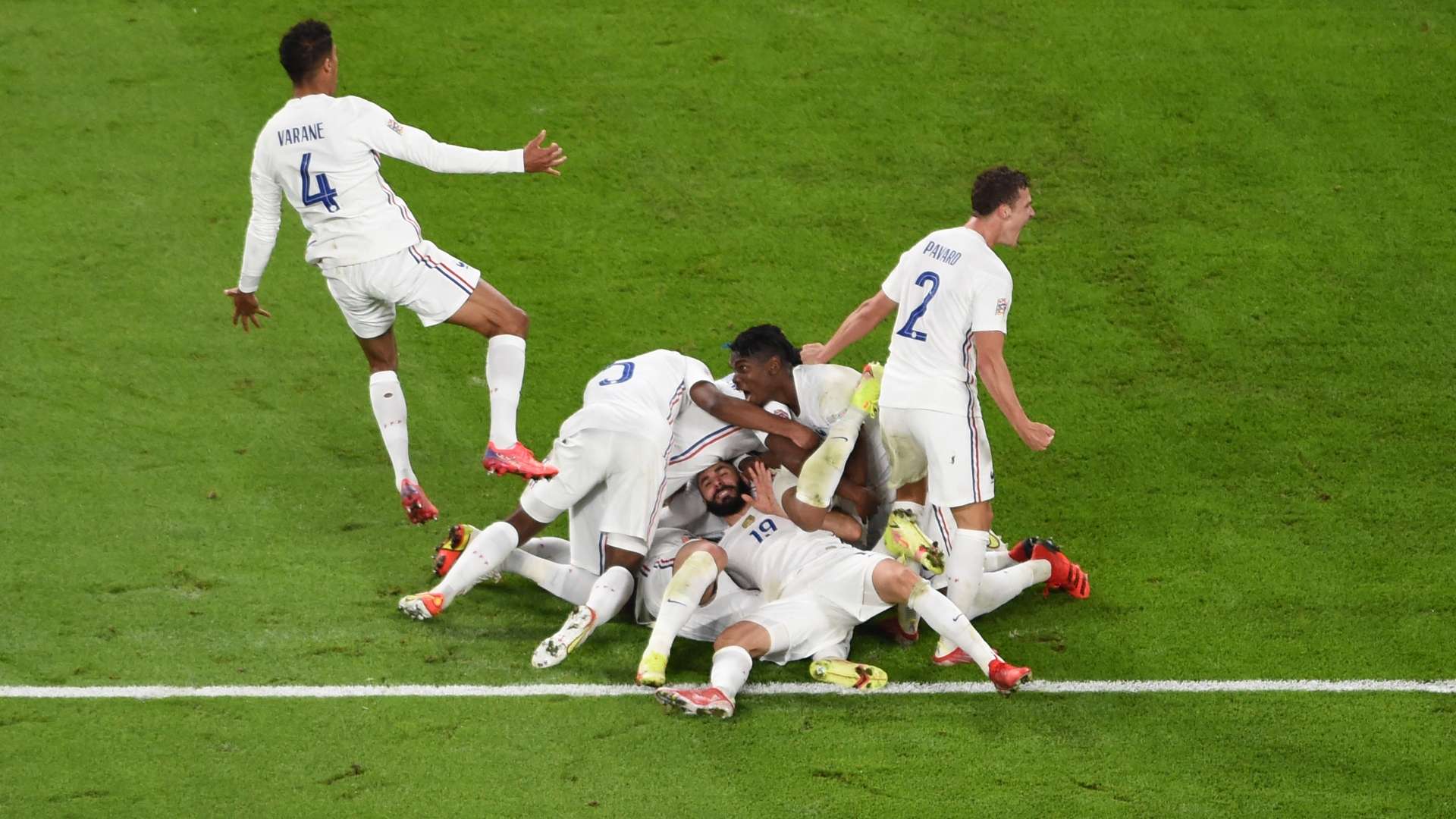 France celebrating Nations League