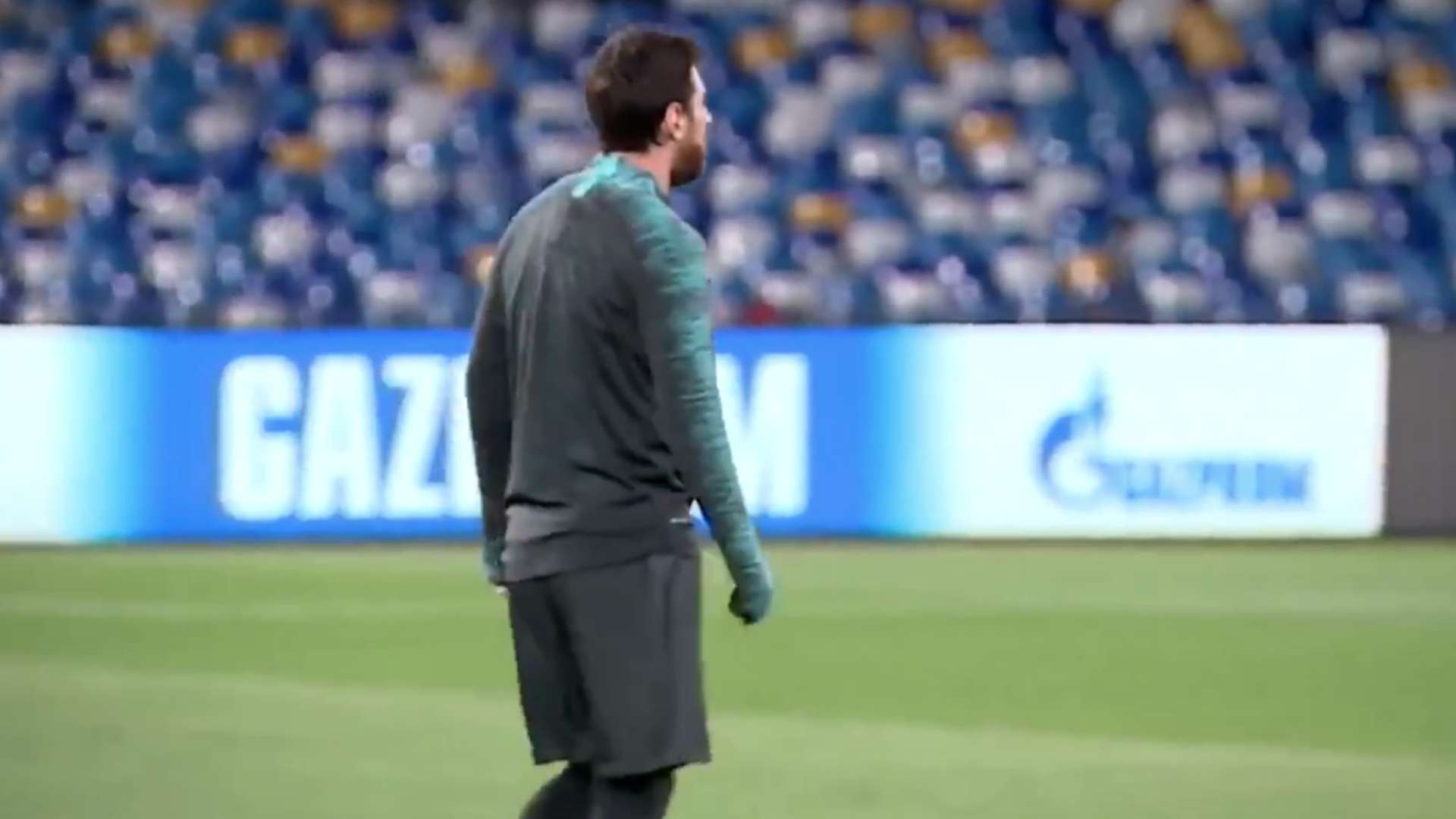 Captura TV - Messi en el San Paolo