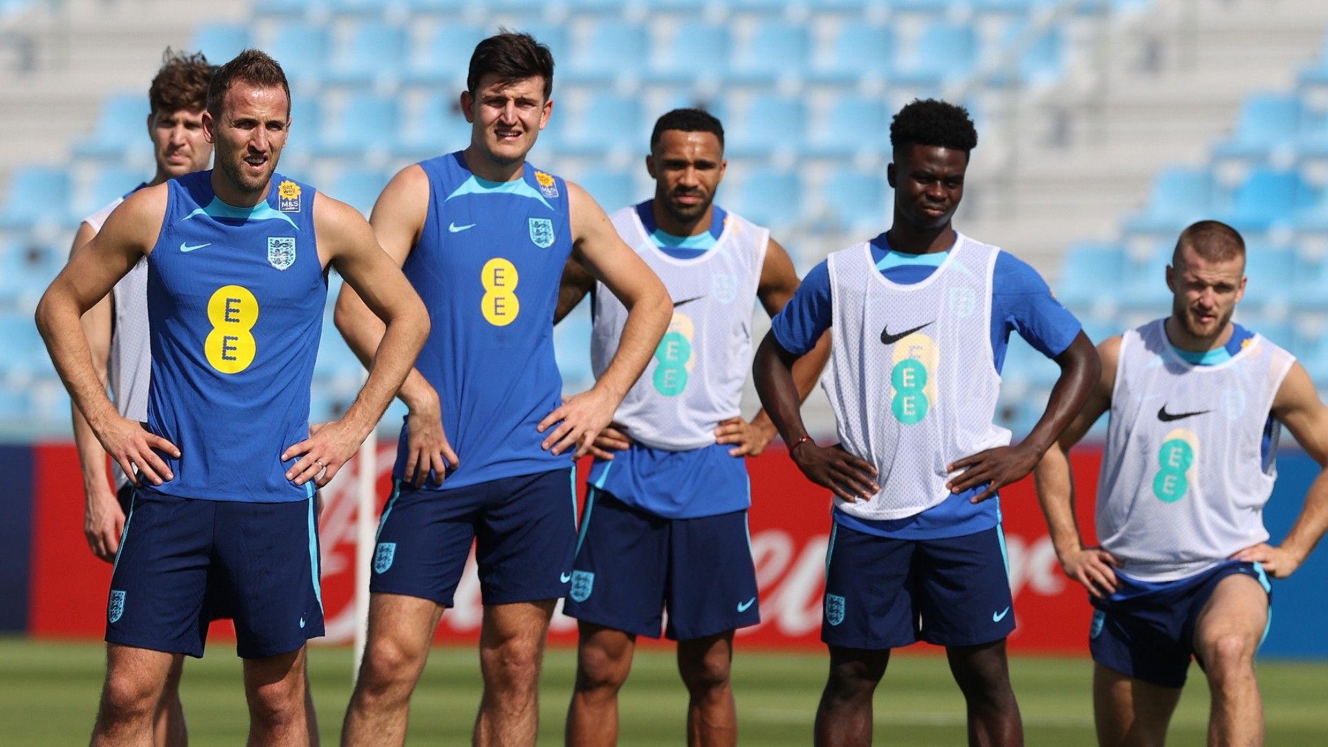 Harry Kane Harry Maguire Callum Wilson Bukayo Saka Eric Dier England at World Cup 2022