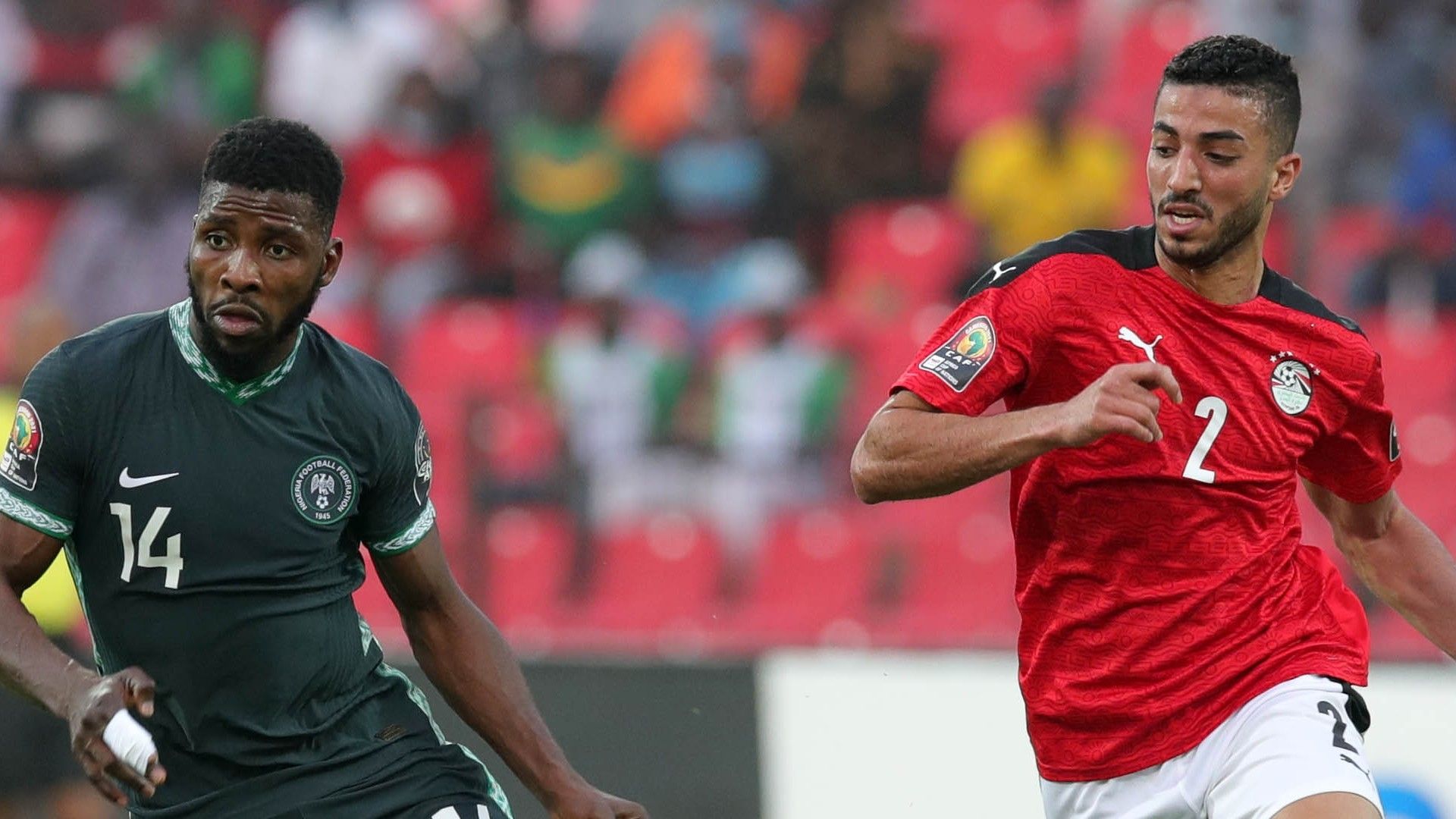 Mohamed Abdelmonem of Egypt Afcon 2021.