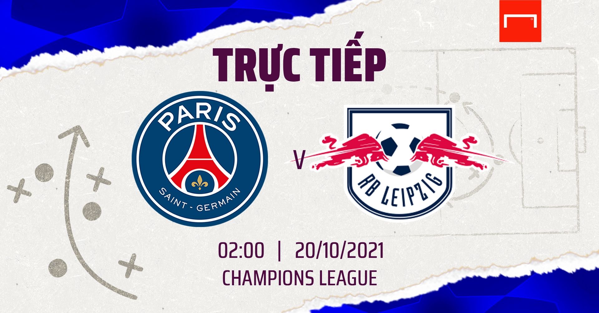 Live PSG vs RB Leipzig 2021/22 UEFA Champions League
