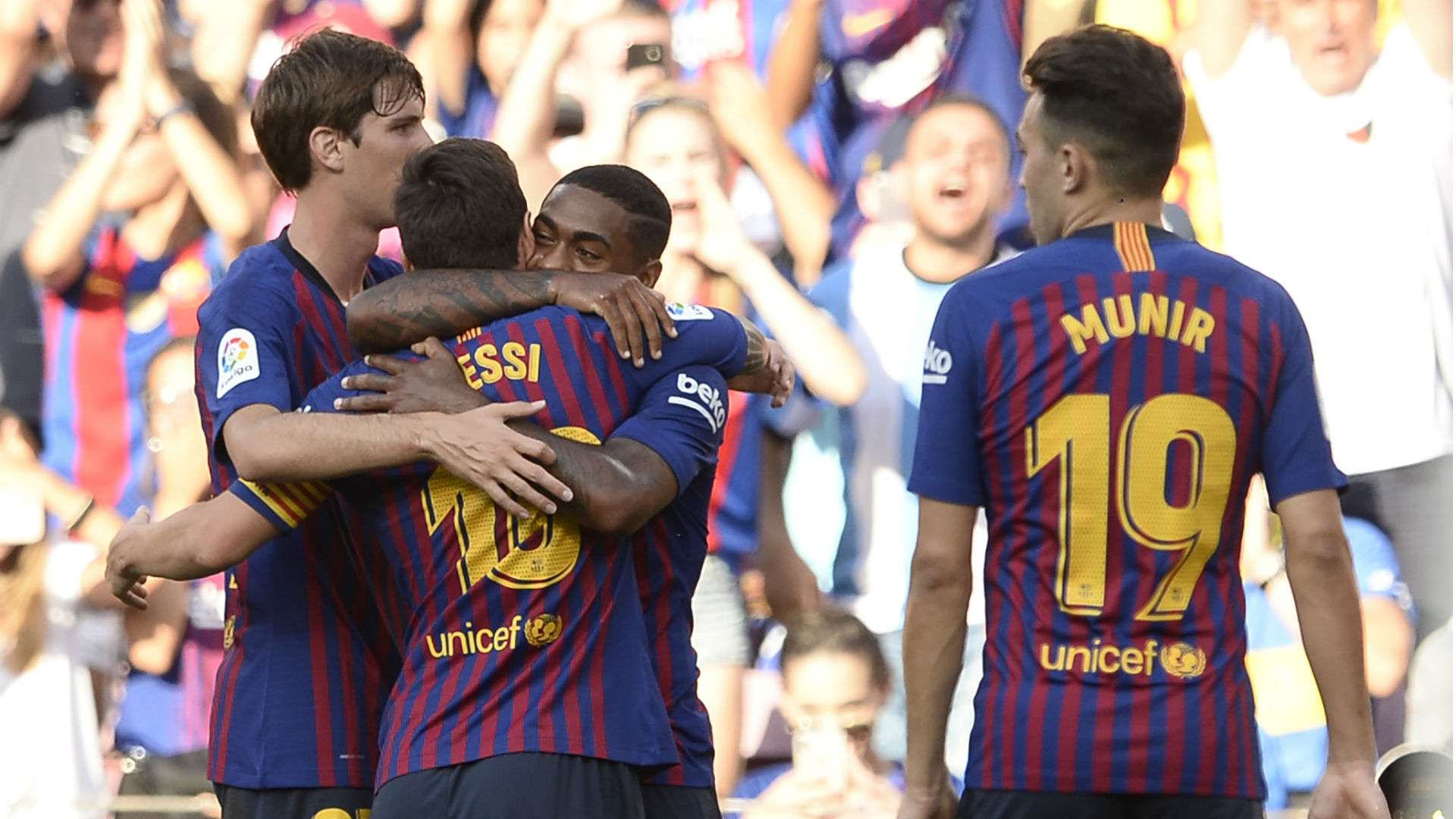 Malcom Lionel Messi Barcelona 2018