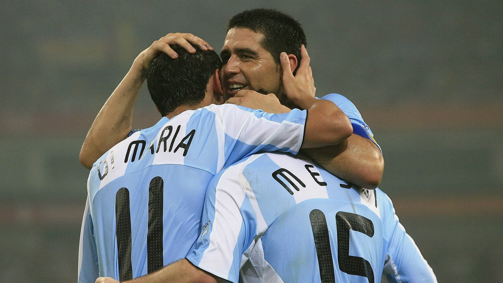 Lionel Messi Juan Roman Riquelme Argentina
