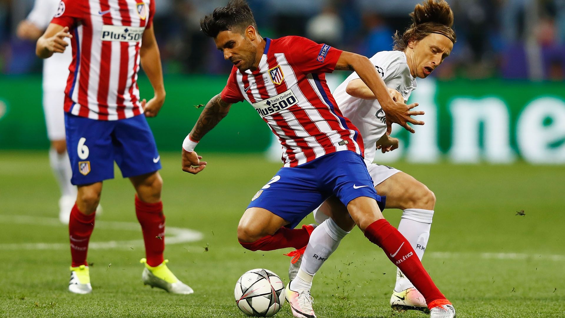UCL FINAL REAL MADRID ATLETICO AUGUSTO FERNANDEZ LUKA MODRIC 28052016