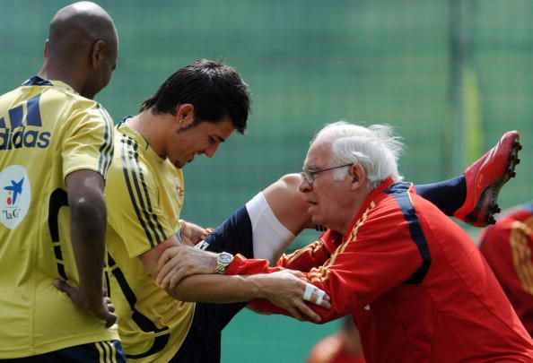 David Villa & Luis Aragones