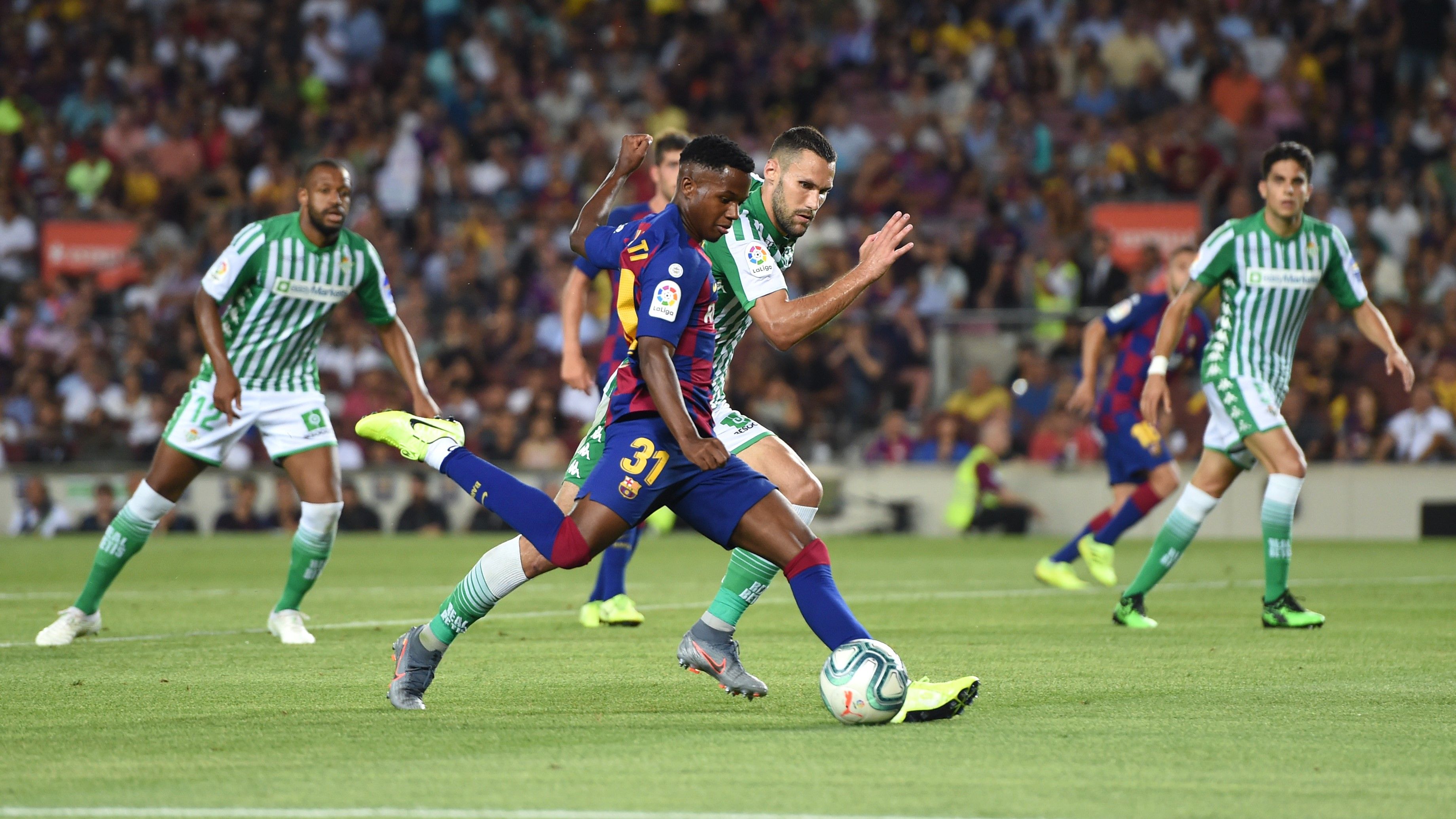 Ansu Fati debut Barcelona Betis LaLiga 25082019