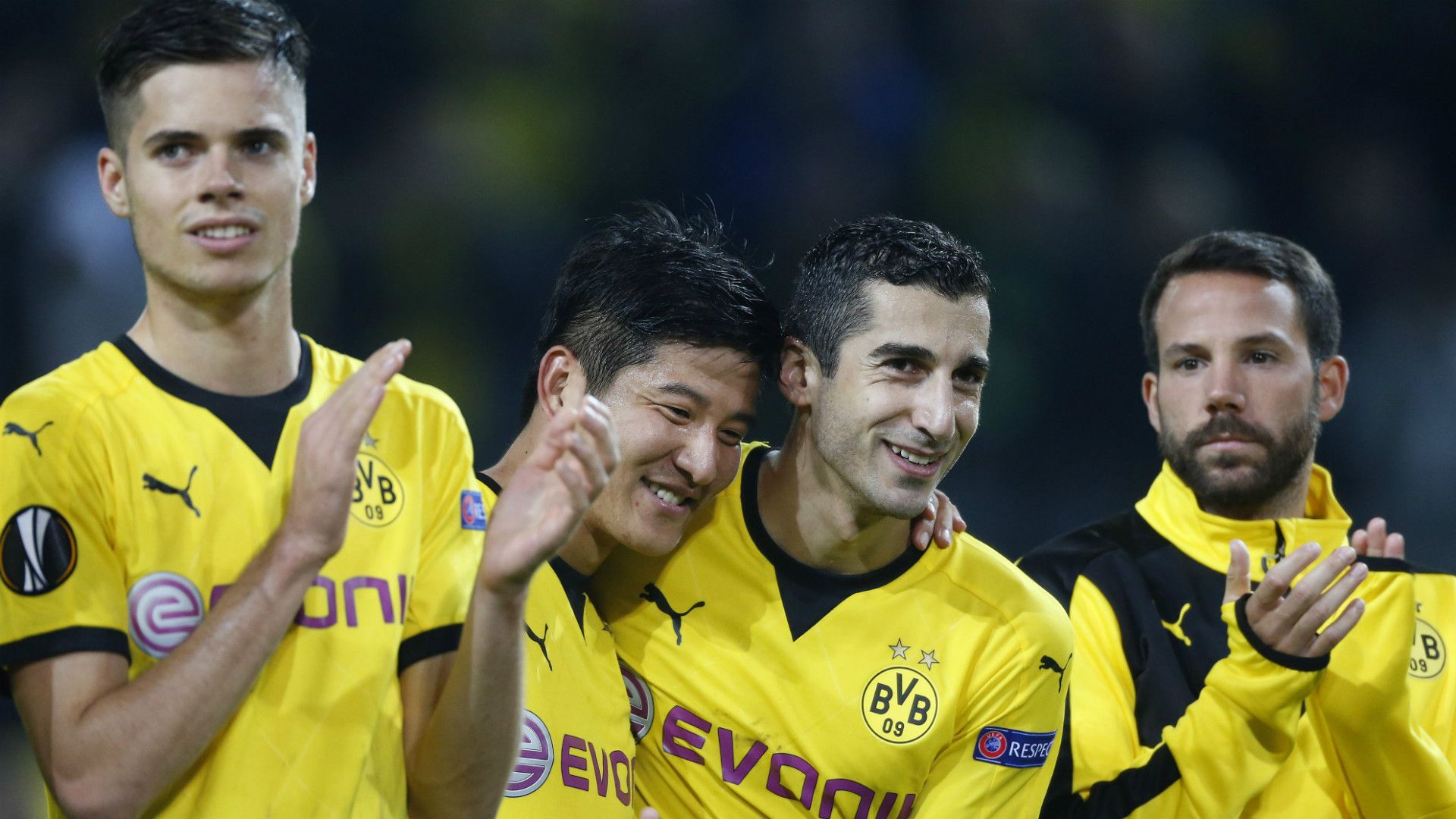 Julian Weigl Joo Ho Park Henrikh Mkhitaryan Gonzalo Castro Borussia Dortmund Krasnodar Europa League 17092015