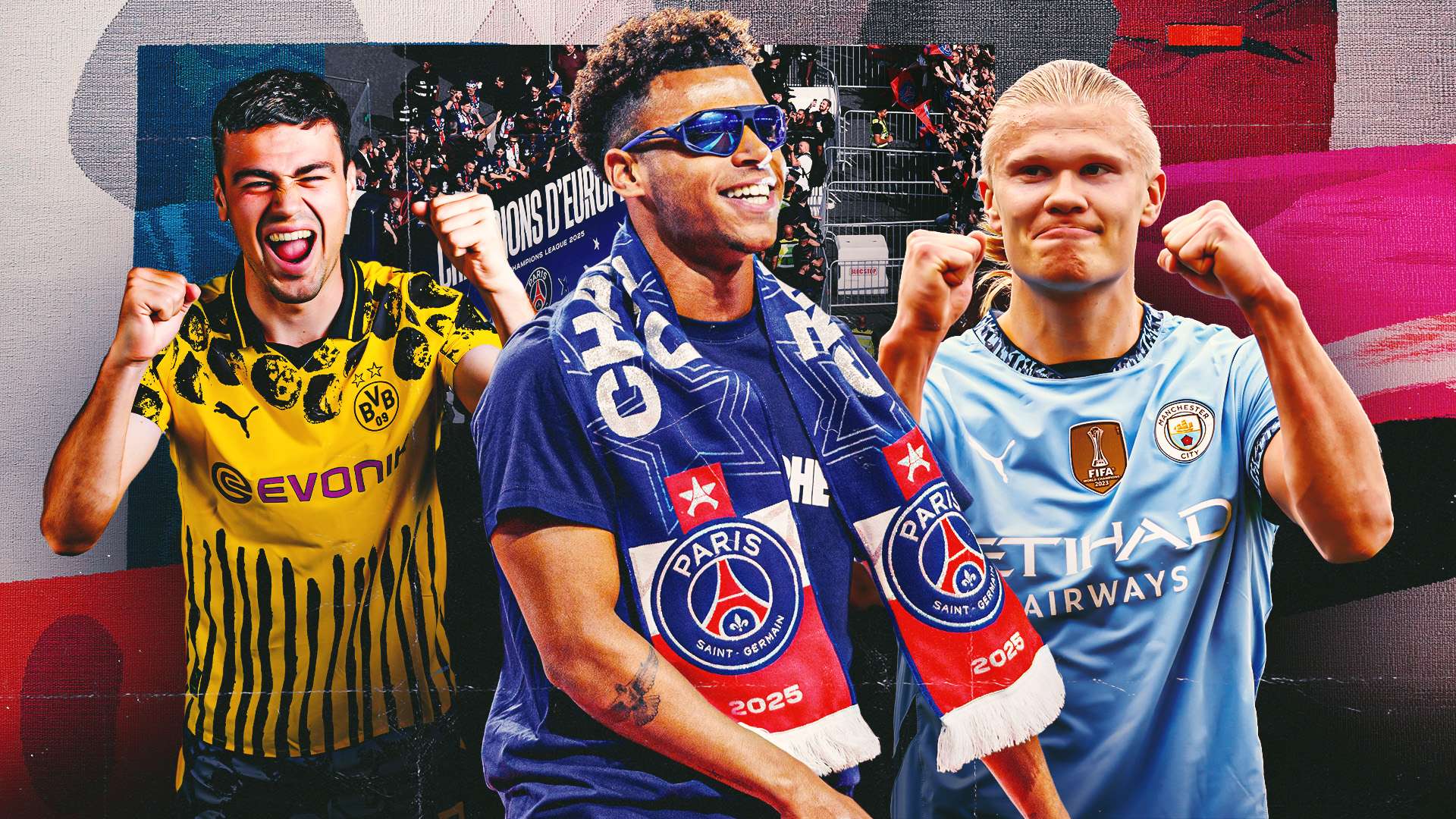 Erling Haaland, Desire Doue, Gio Reyna CWC