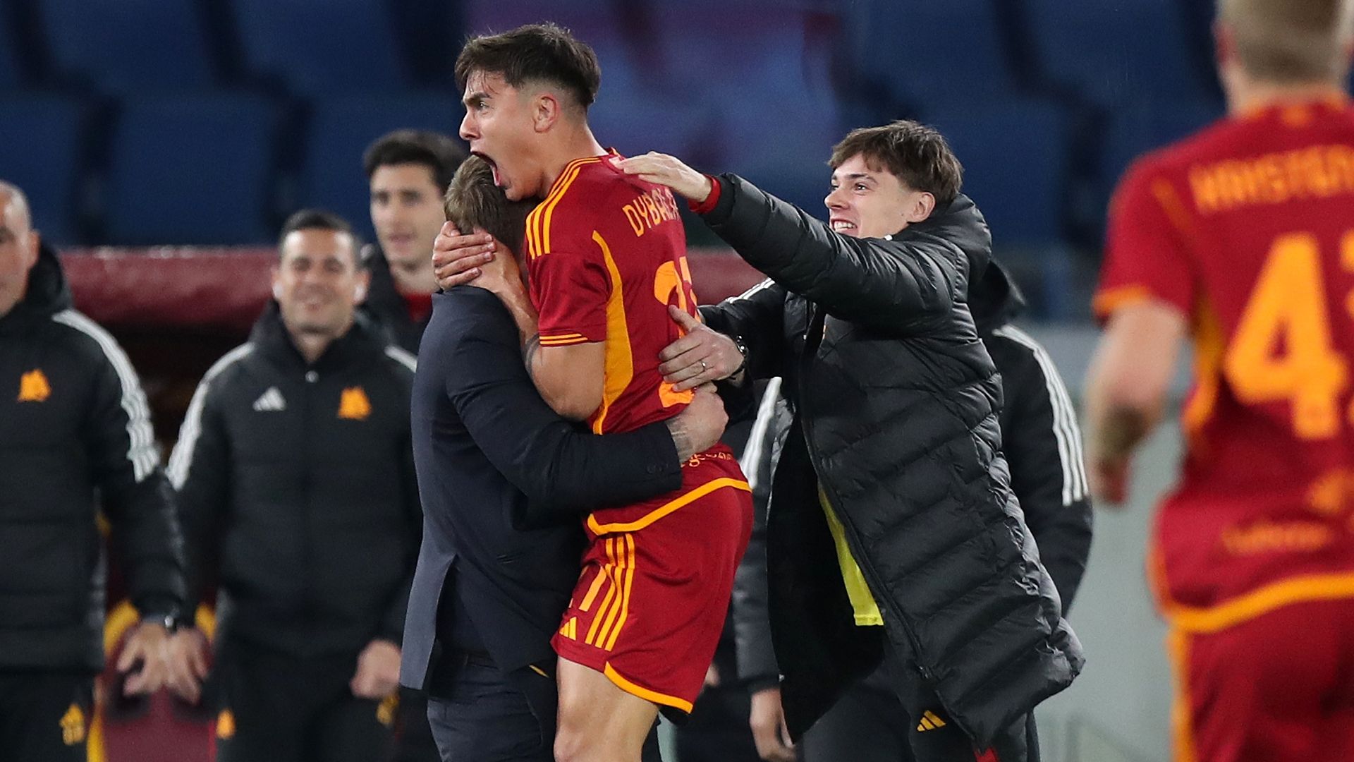 Dybala Roma Torino esultanza