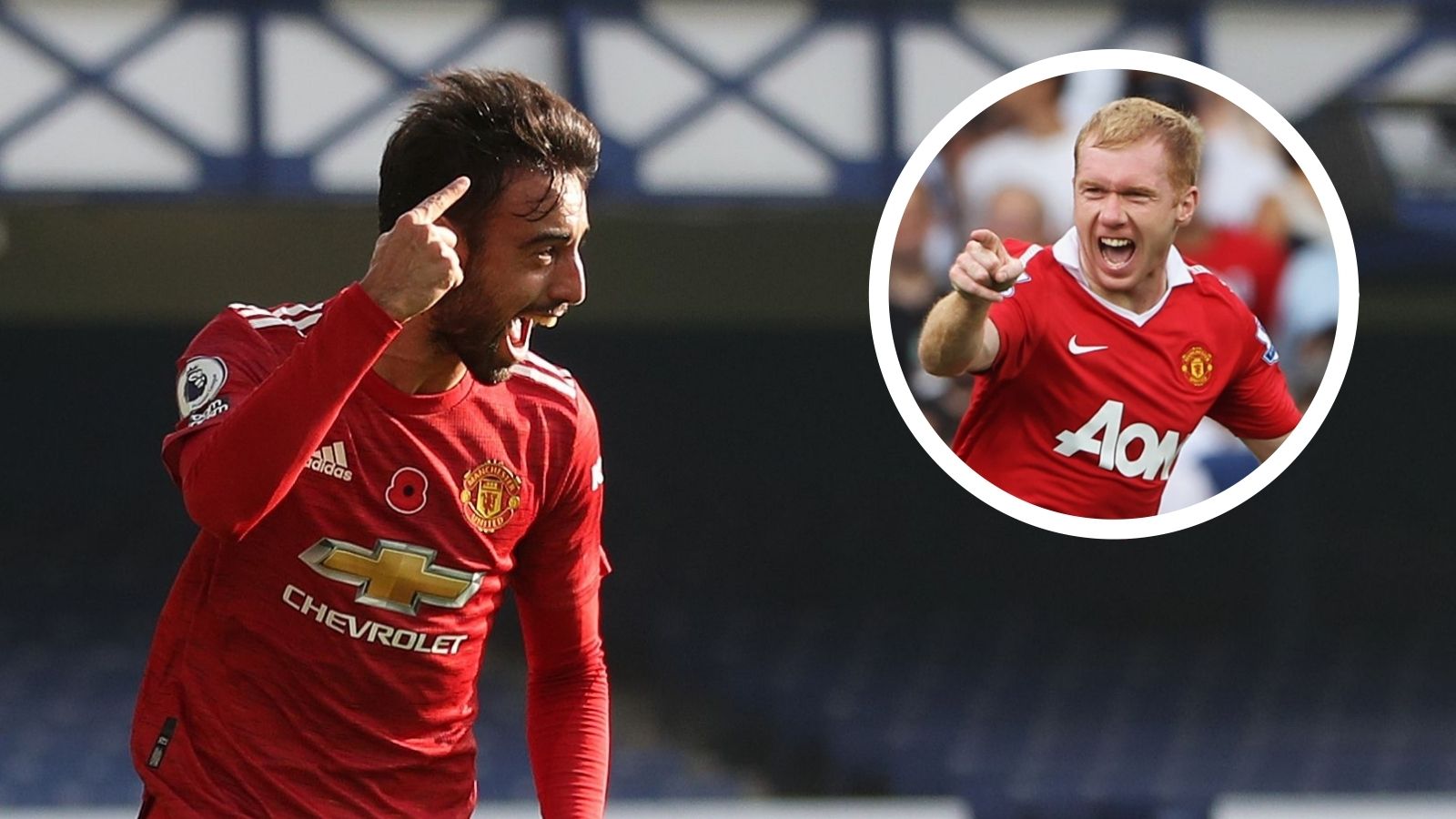 Bruno Fernandes/Paul Scholes composite 2020