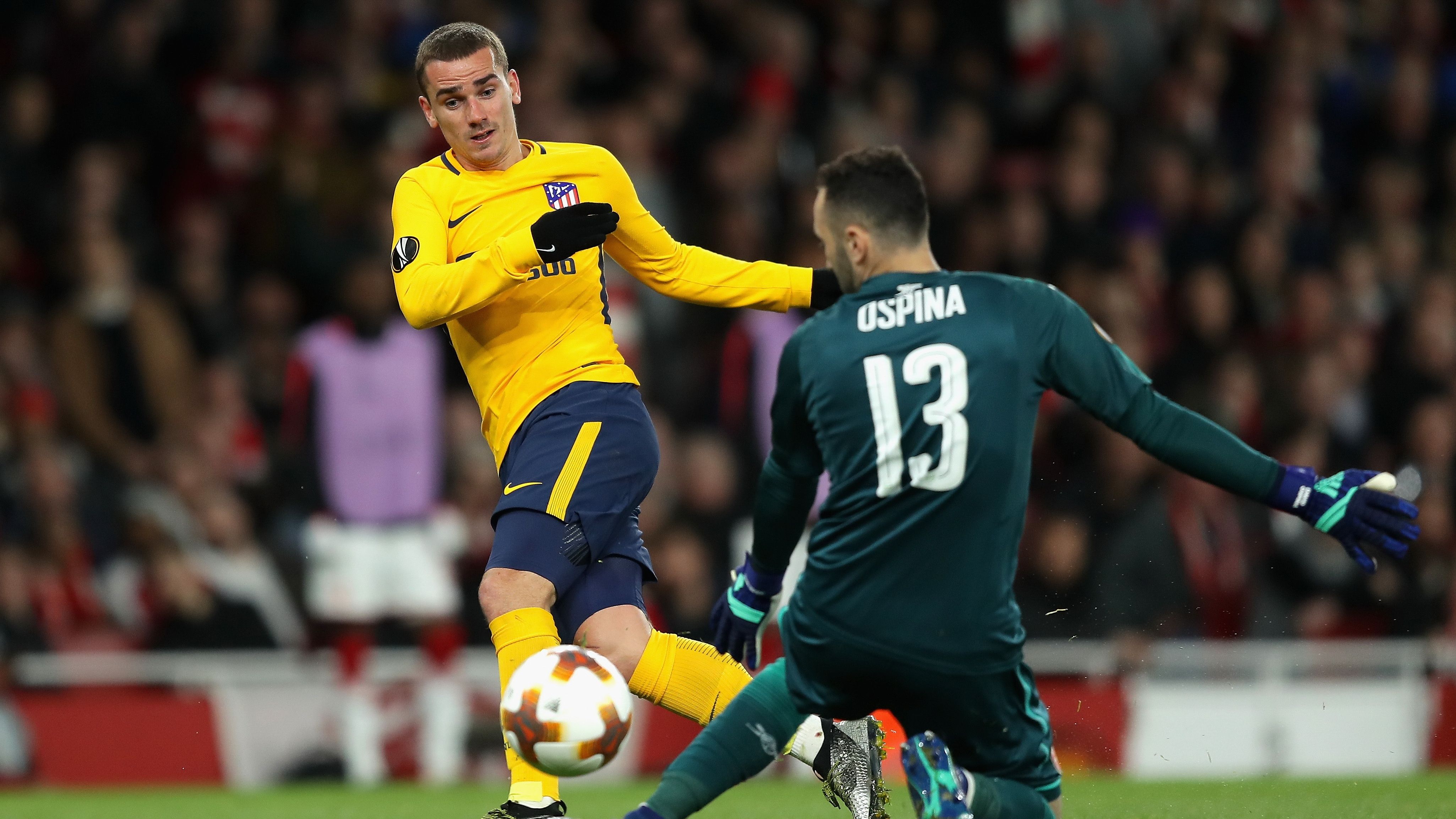 David Ospina Arsenal Antonie Griezmann Atletico Madrid Europa League