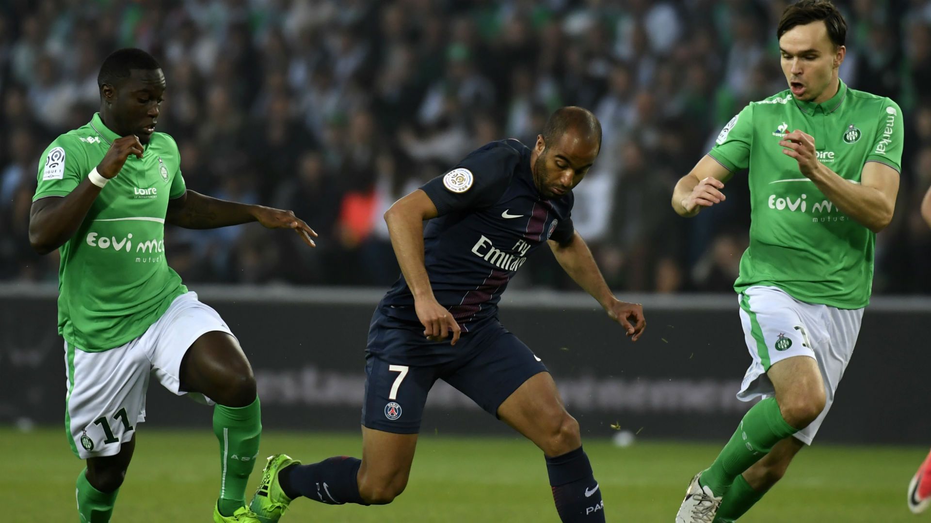 Lucas Moura Saint-Etienne PSG Ligue 1 14052017