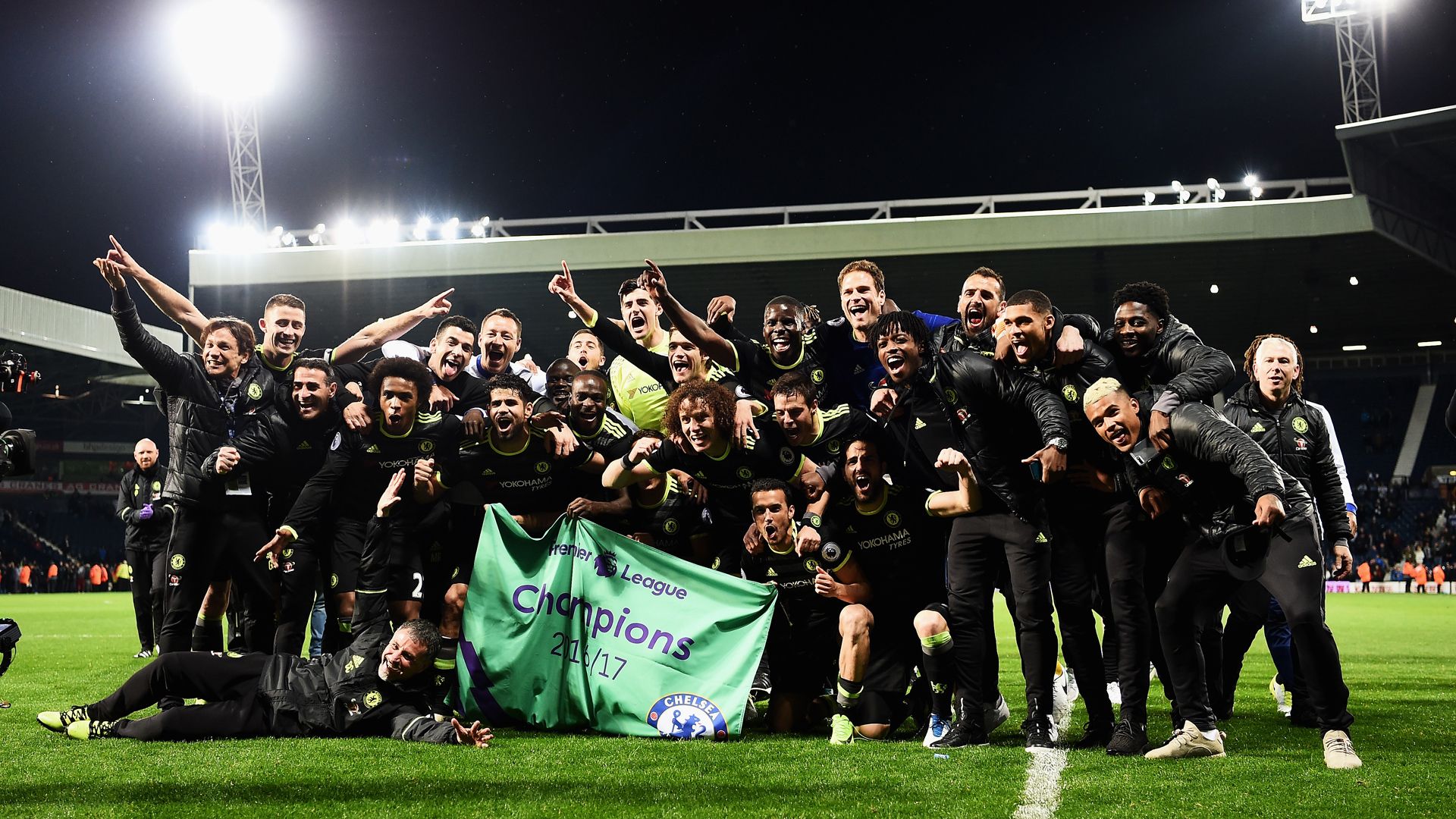 Chelsea celebrates Title, 12052017